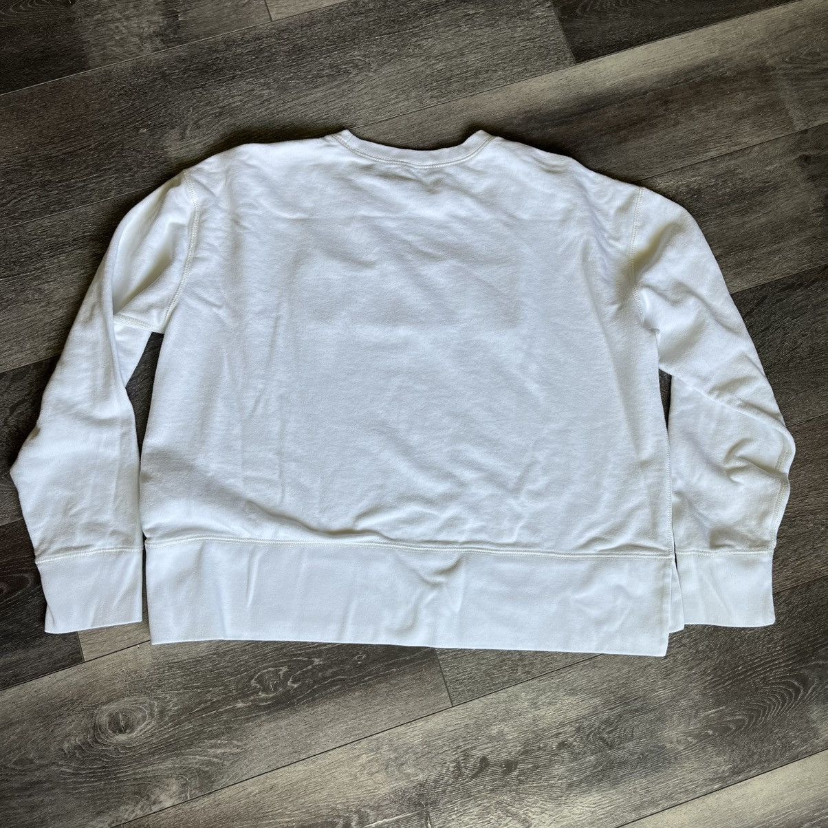 Polo Ralph Lauren Polo Ralph Lauren White Embroidered Logo Crewneck Sweatshirt Size L / US 10 / IT 46 - 2 Thumbnail