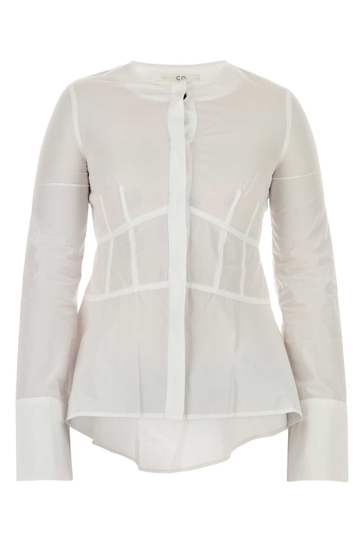 CO White Poplin Shirt Size M / US 6-8 / IT 42-44 - 1 Thumbnail