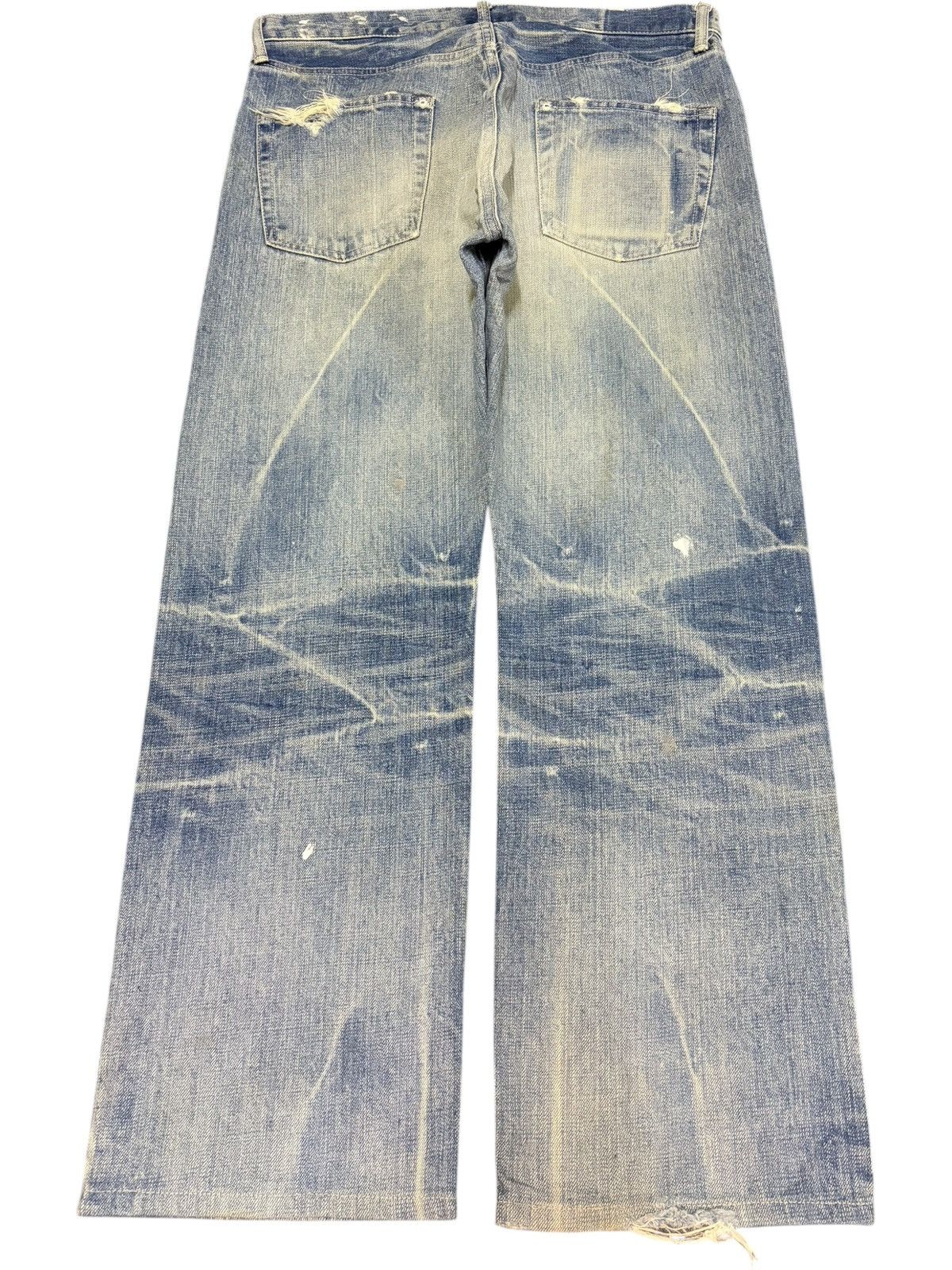 Spellbound Vintage Japanese Spellbound Distressed Loose Jeans Size US 33 - 2 Thumbnail
