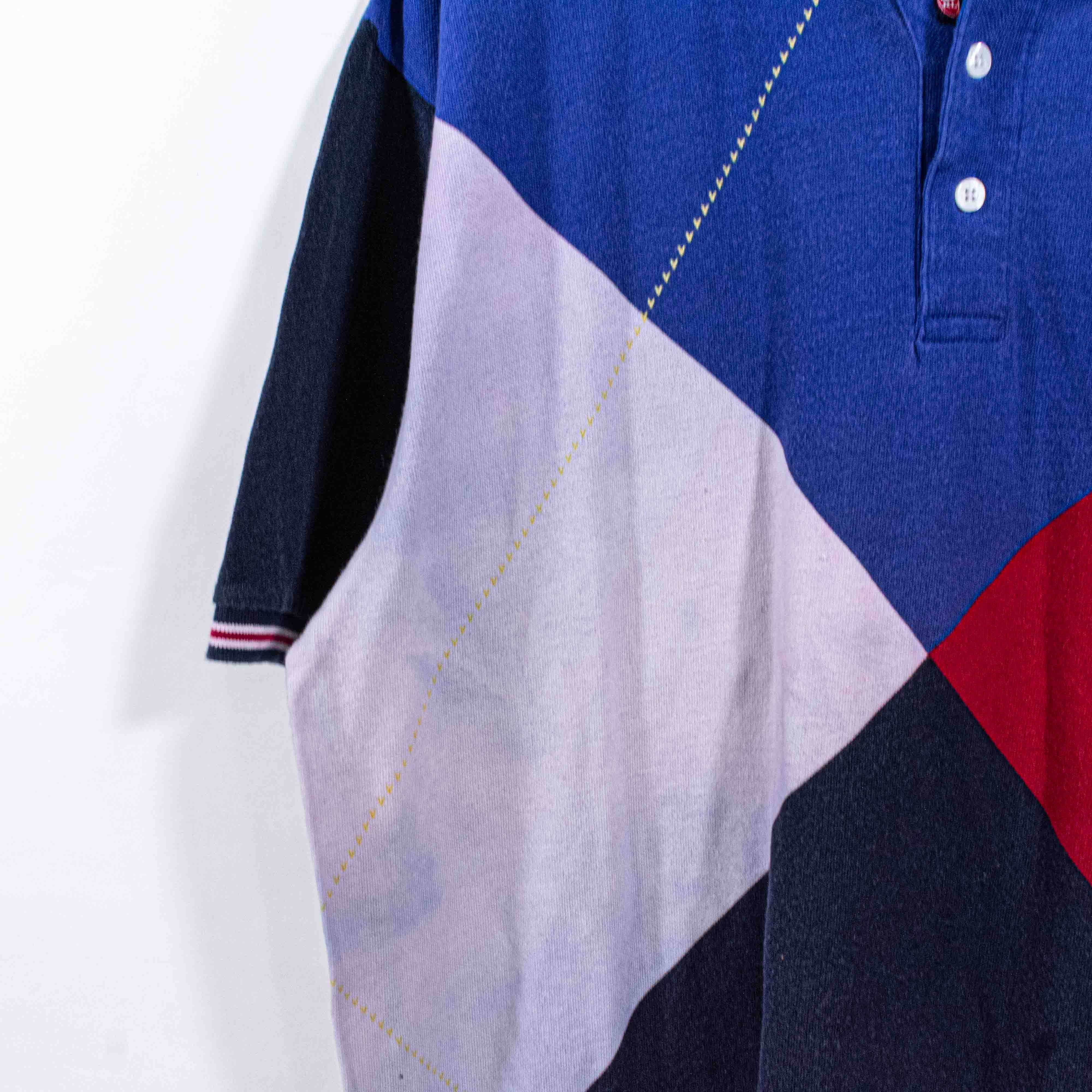 Chaps Ralph Lauren Chaps Ralph Lauren Golf Polo Shirt Colorblock Distressed VTG Size US XL / EU 56 / 4 - 4 Thumbnail