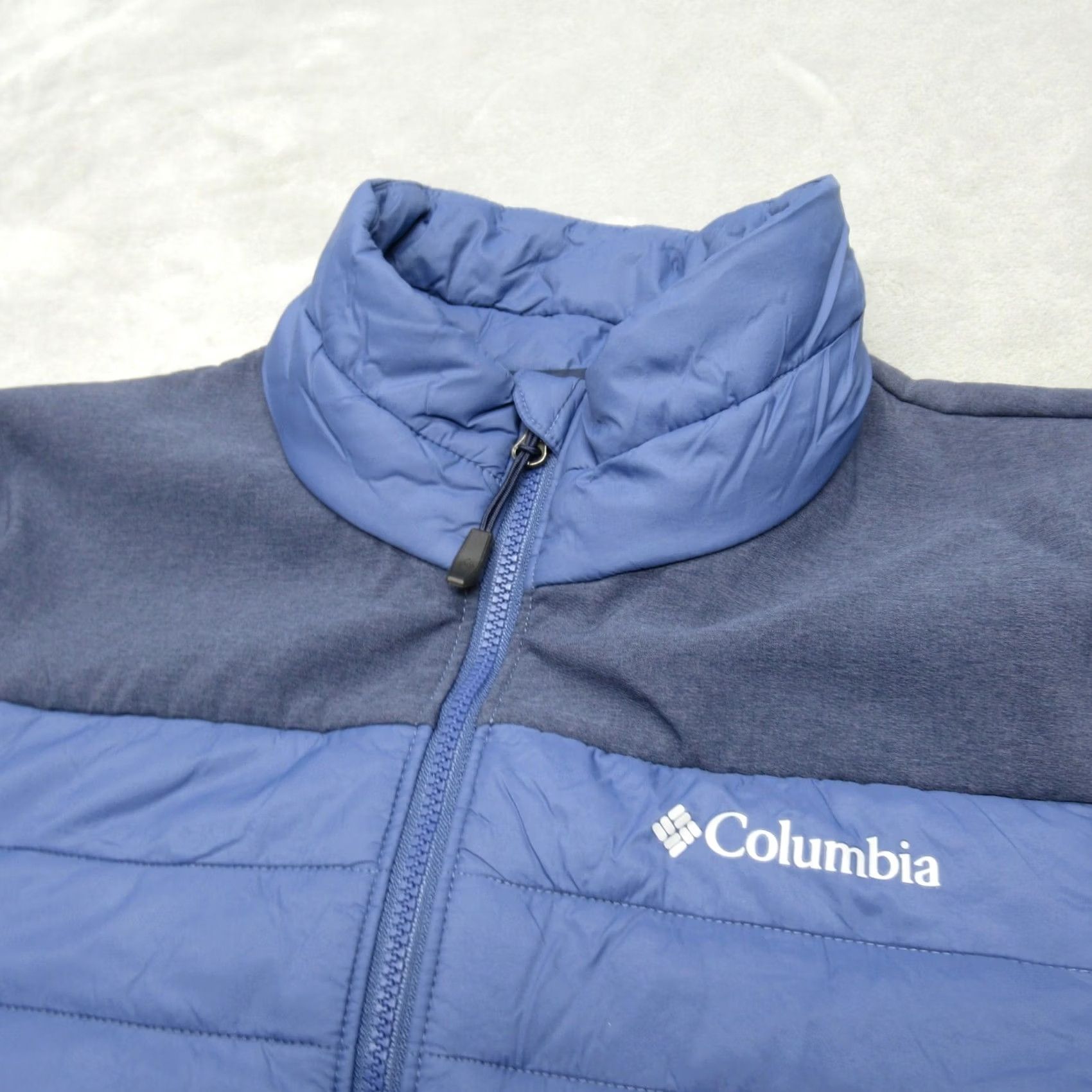Vintage Columbia Jacket Mens Medium Blue Full Zip Insulated Powder Lite Hybrid Puffer Size US M / EU 48-50 / 2 - 7 Thumbnail