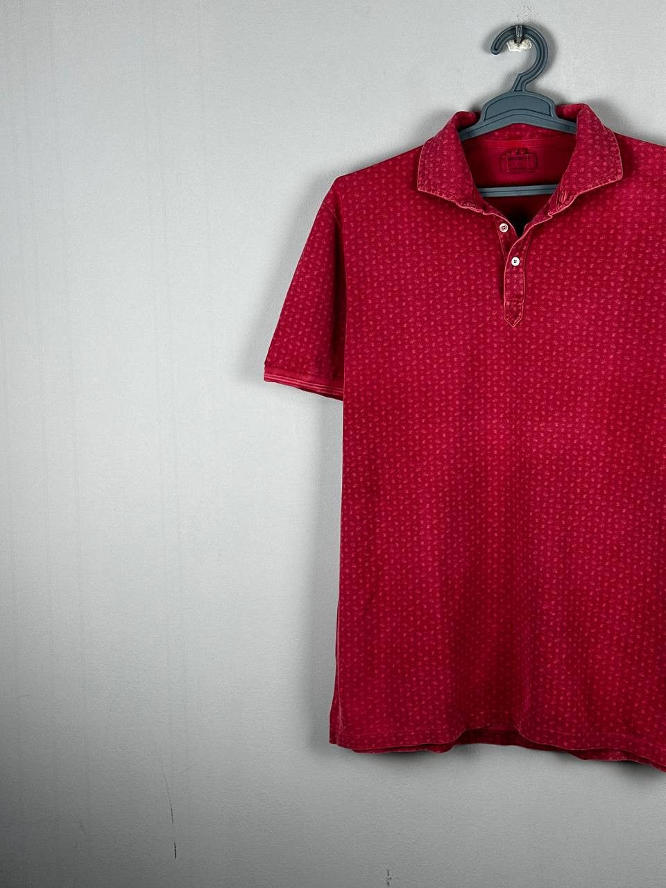 Gran Sasso Gran Sasso Vintage Dyed Luxury Polo T Shirt Size US XL / EU 56 / 4 - 2 Thumbnail