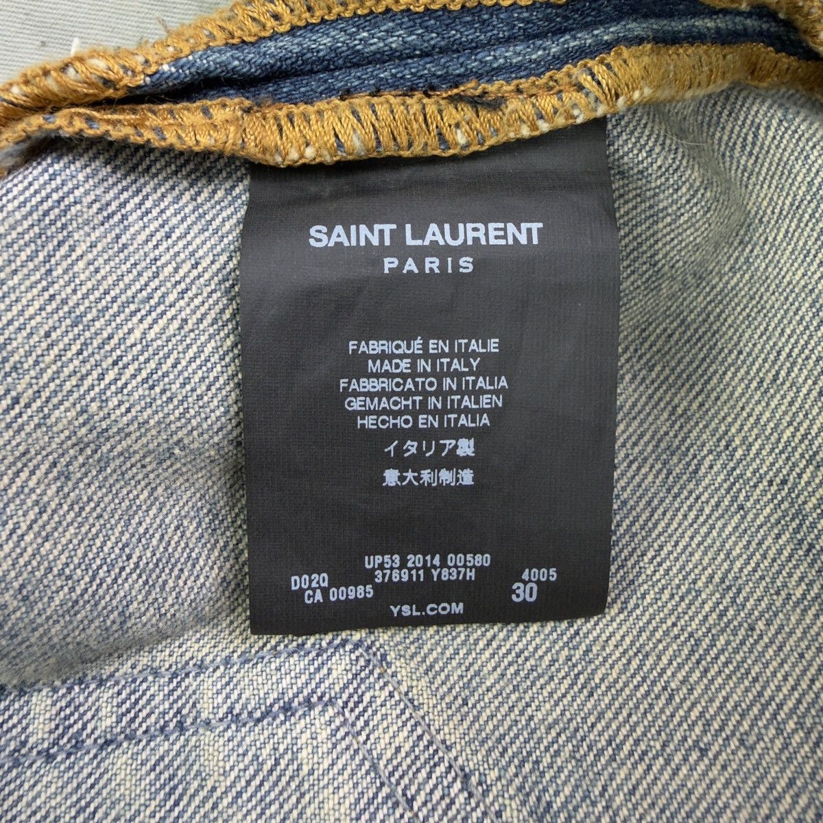 Saint Laurent Paris SAINT LAURENT PARIS SS15 CRASH D02 DENIM Size US 30 / EU 46 - 4 Thumbnail
