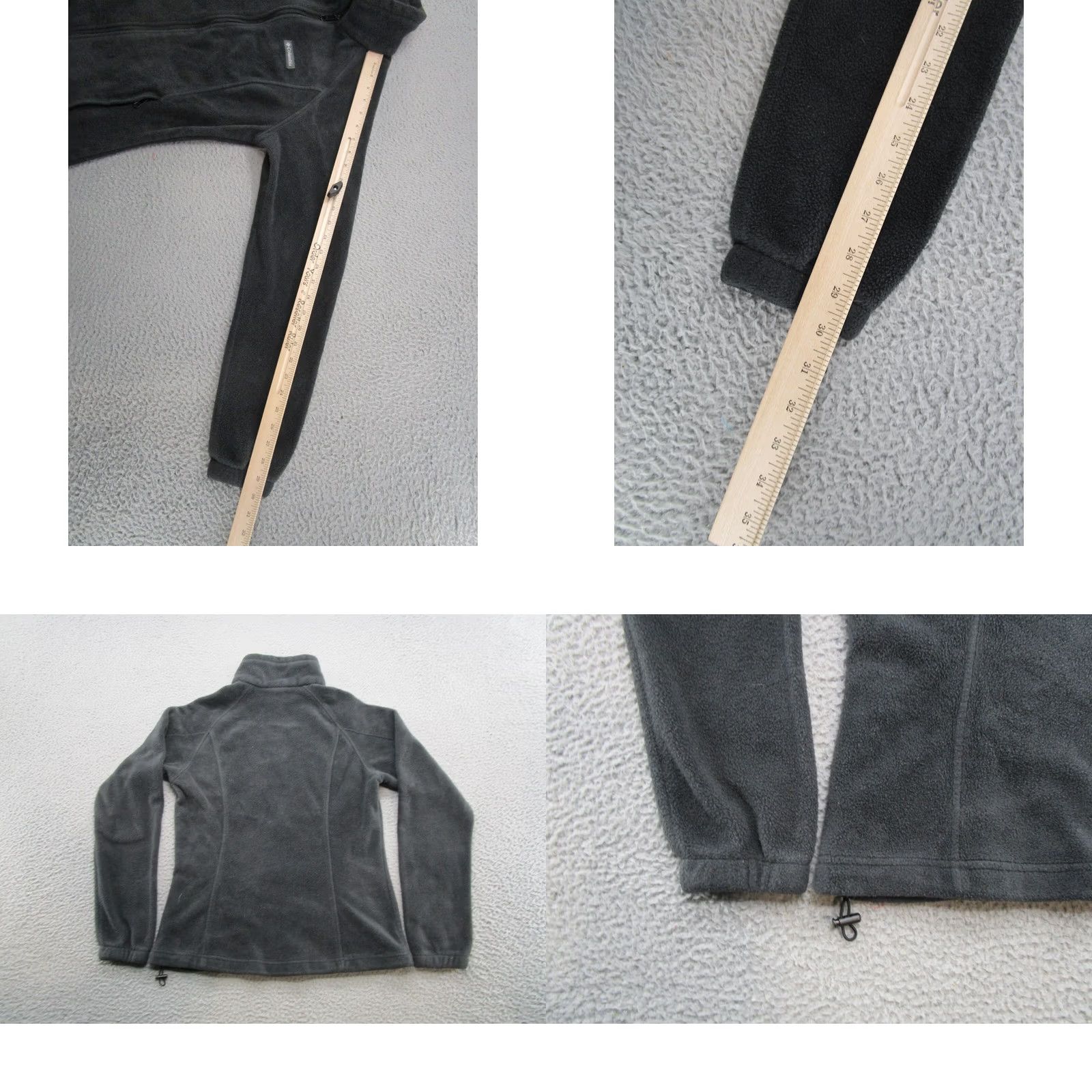 Vintage Columbia Full Zip Black Fleece Jacket Women’s Large Outdoor Hiking Camping Shirt Size L / US 10 / IT 46 - 8 Thumbnail