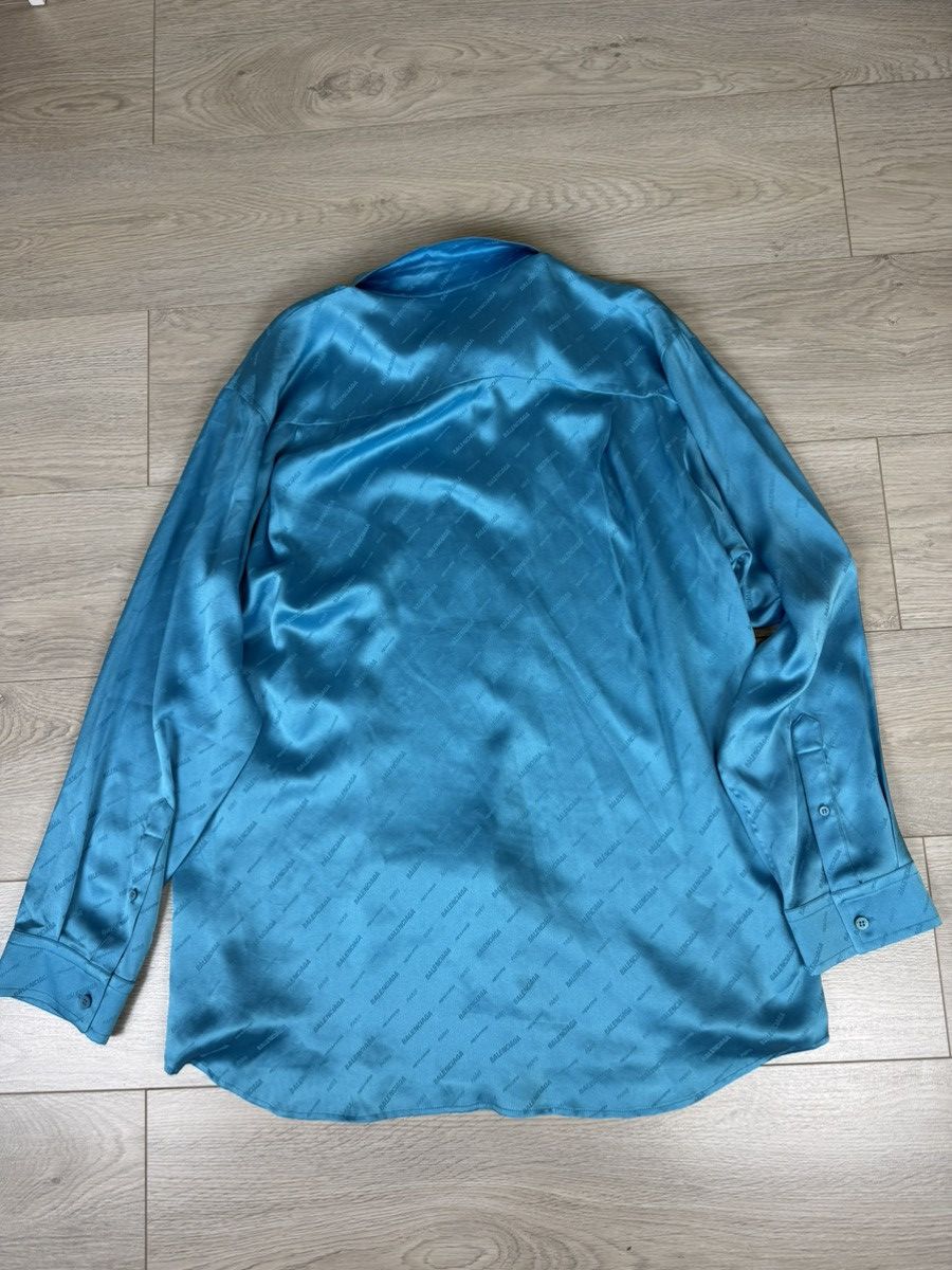 Balenciaga Balenciaga Silk Monogram Shirt Size XS / US 0-2 / IT 36-38 - 13 Thumbnail