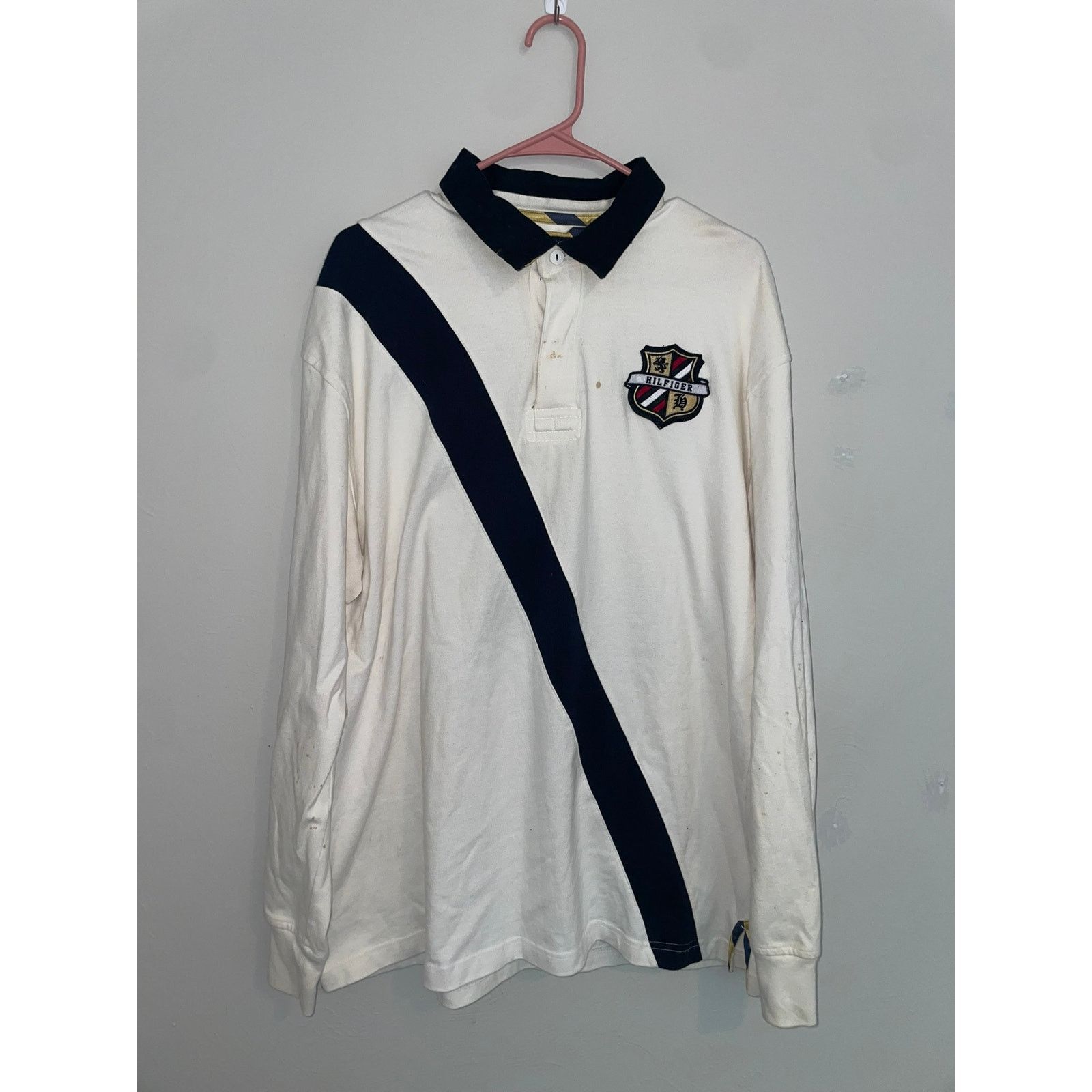Tommy Hilfiger Tommy Hilfiger Long Sleeve Polo Shirt #8 Y2K Vintage XL Size US XL / EU 56 / 4 - 1 Thumbnail