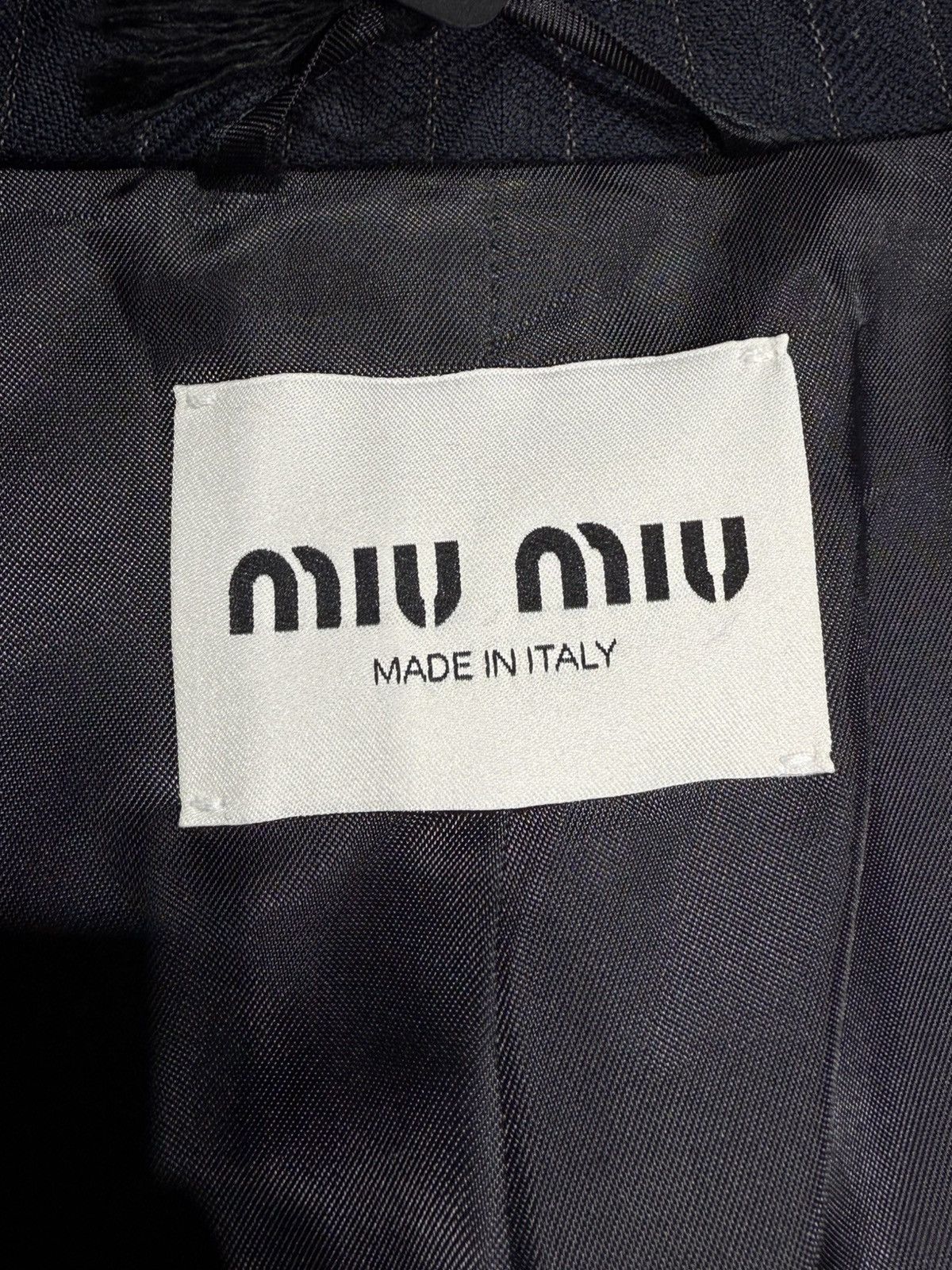 Miu Miu RARE Miu miu pinstripes single breasted coat Size US M / EU 48-50 / 2 - 10 Thumbnail
