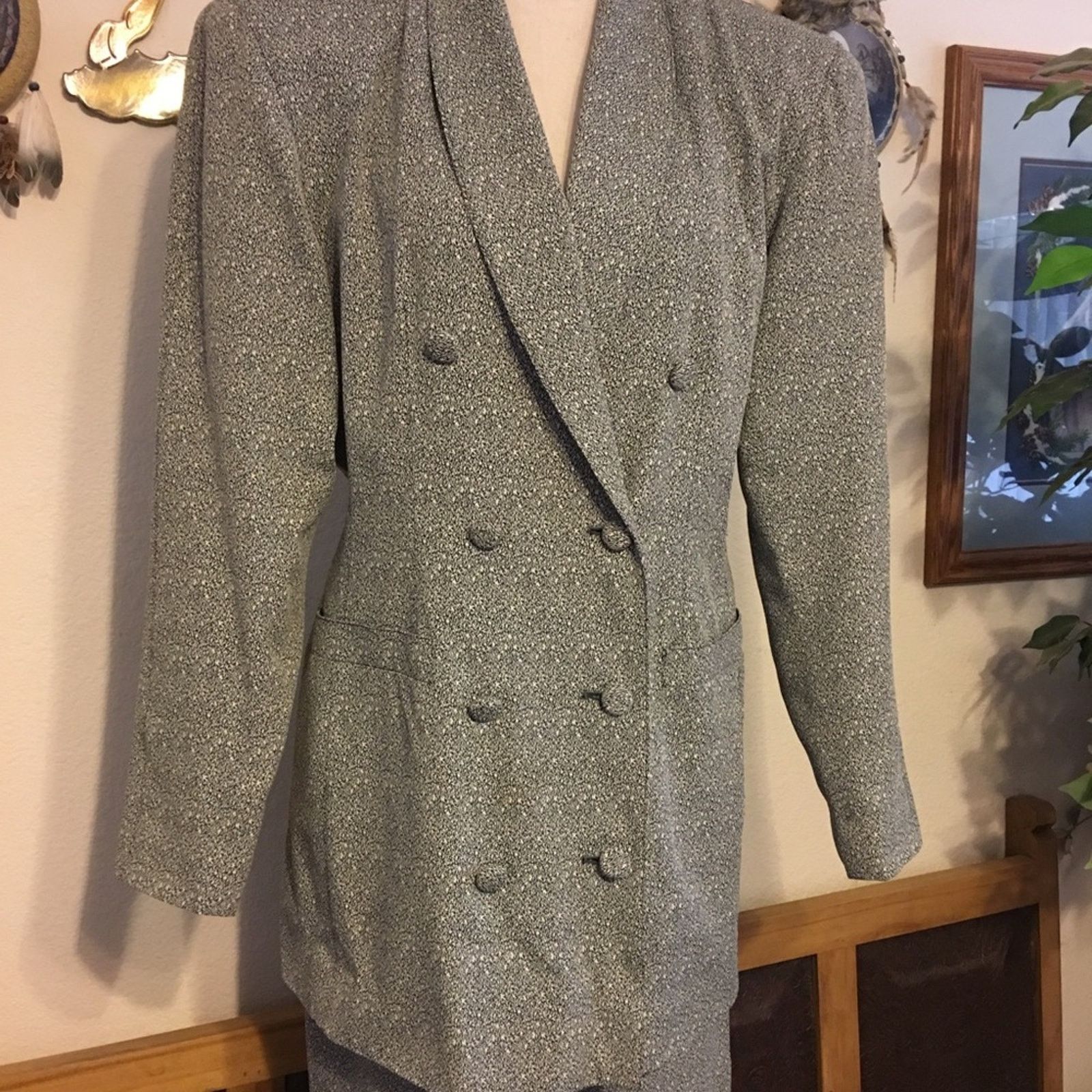 Other Casual Corner double breasted jacket skirt set 10 Size L / US 10 / IT 46 - 2 Thumbnail