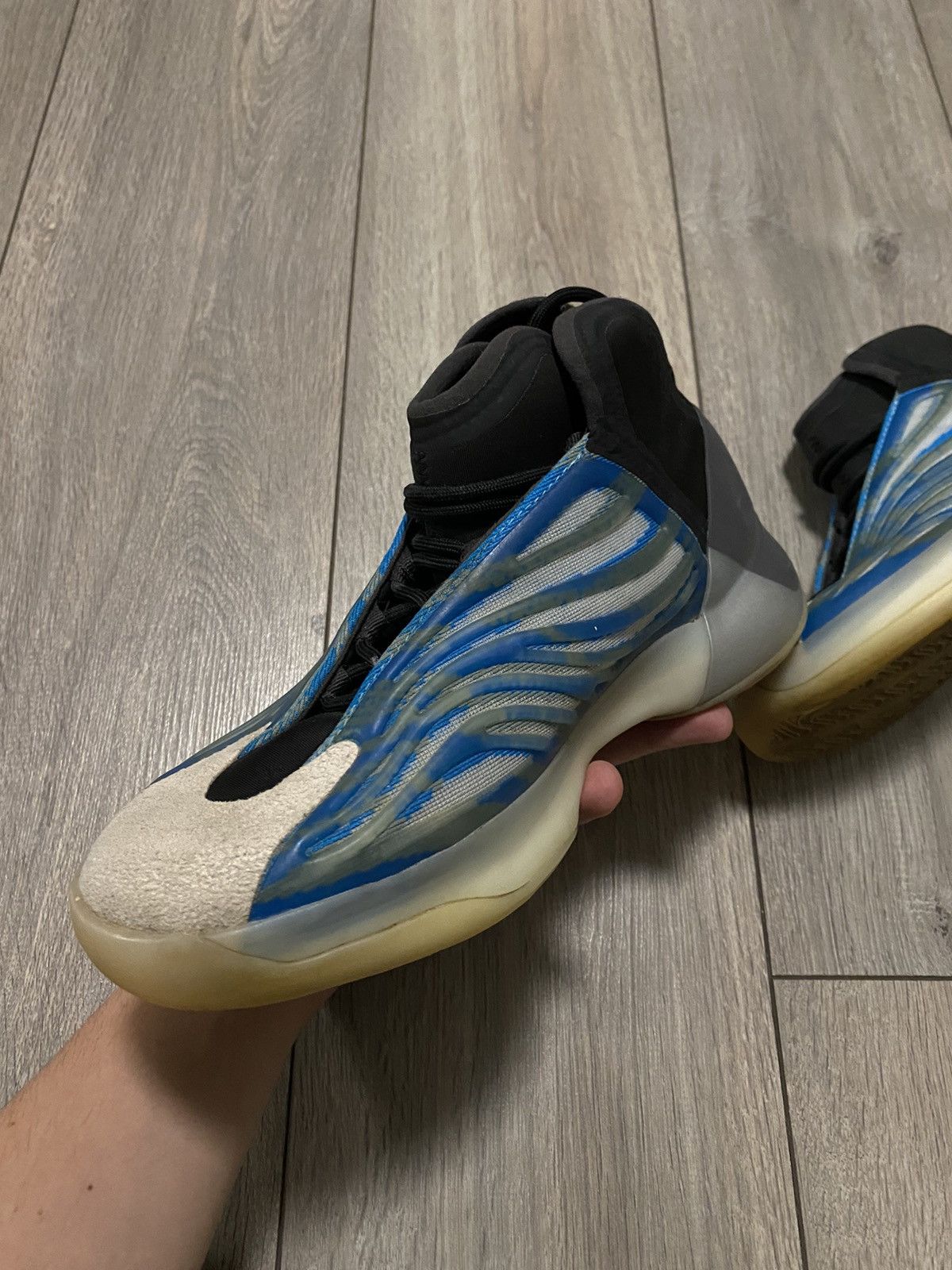 Adidas × Kanye West Adidas Yeezy Boost QNTM Frozen Blue Sneakers BSKTBL Y2K Dril Size US 7.5 / EU 40-41 - 3 Thumbnail