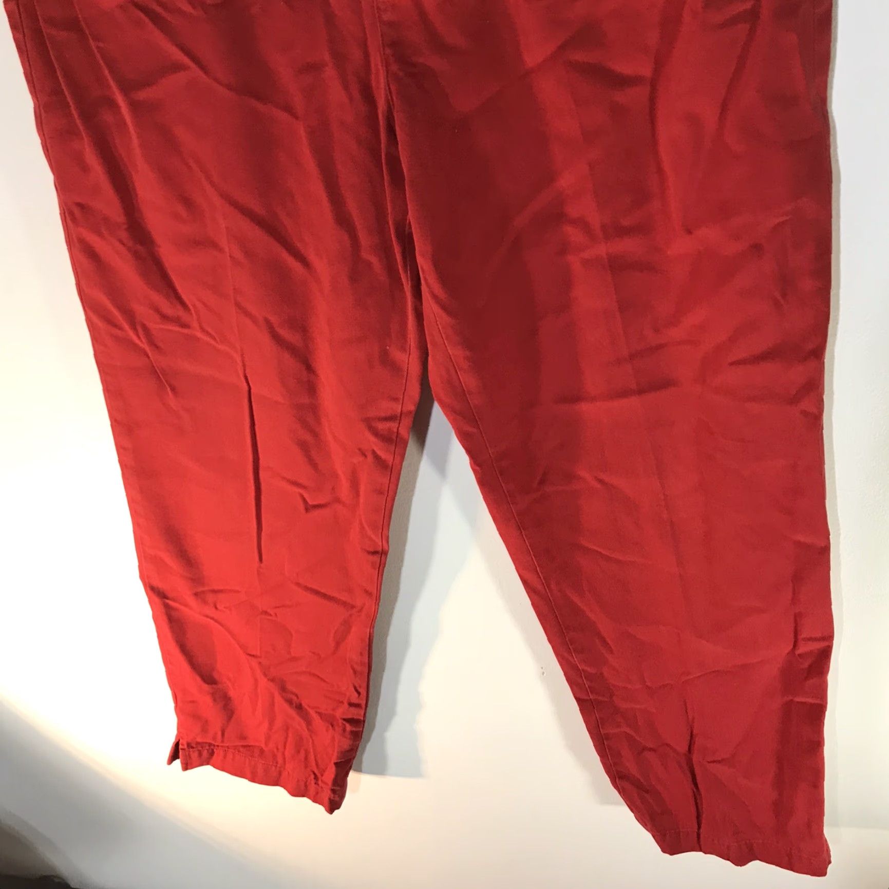 Ralph Lauren Lauren Ralph Lauren Red Cropped Pants Womens Size 8 Casual Workwear Size 30" / US 8 / IT 44 - 3 Thumbnail