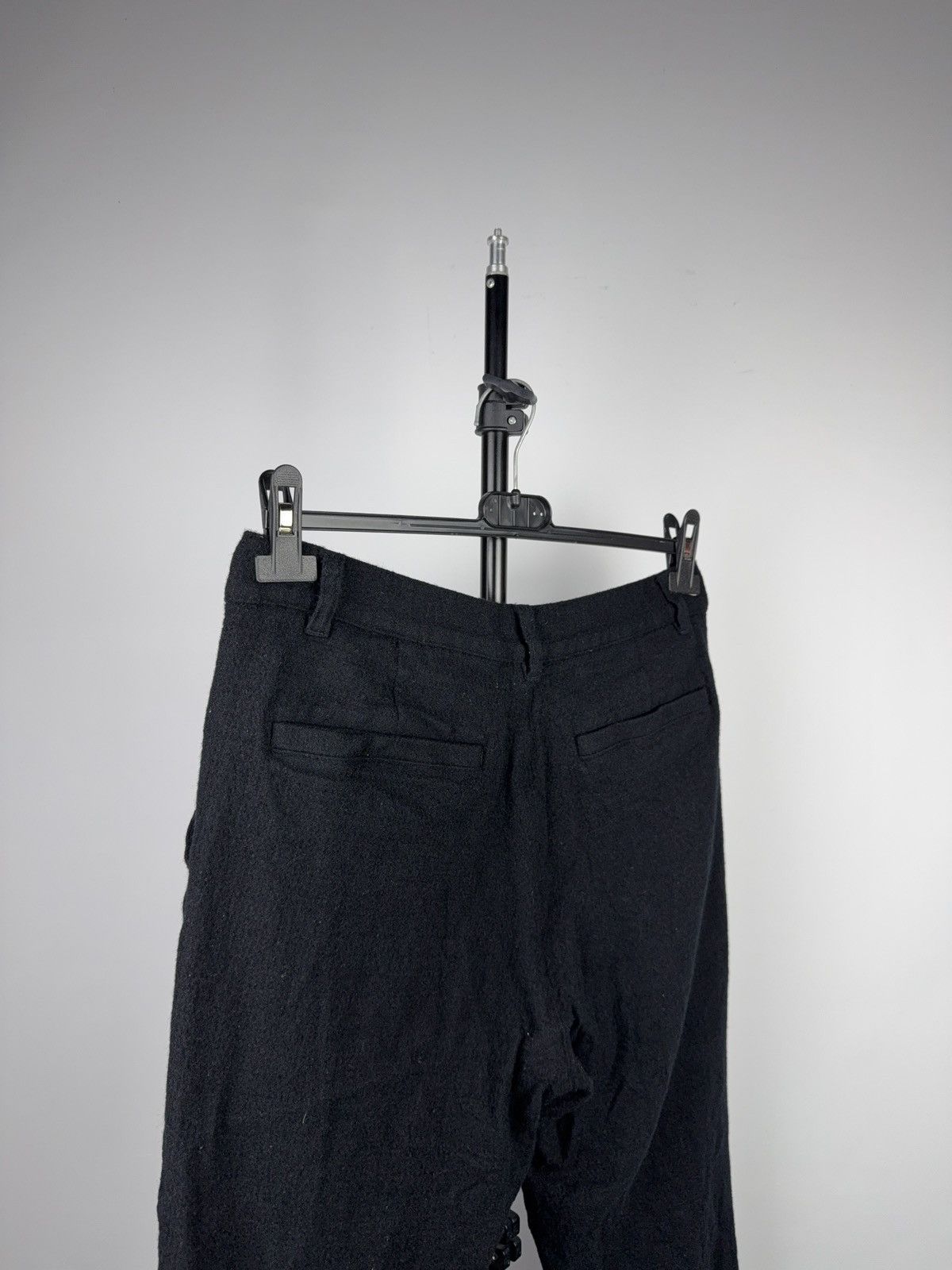 Cos Avant Garde Retro COS Wool Cropped Tapered Black Pants EU48 Size 30" / US 8 / IT 44 - 6 Thumbnail