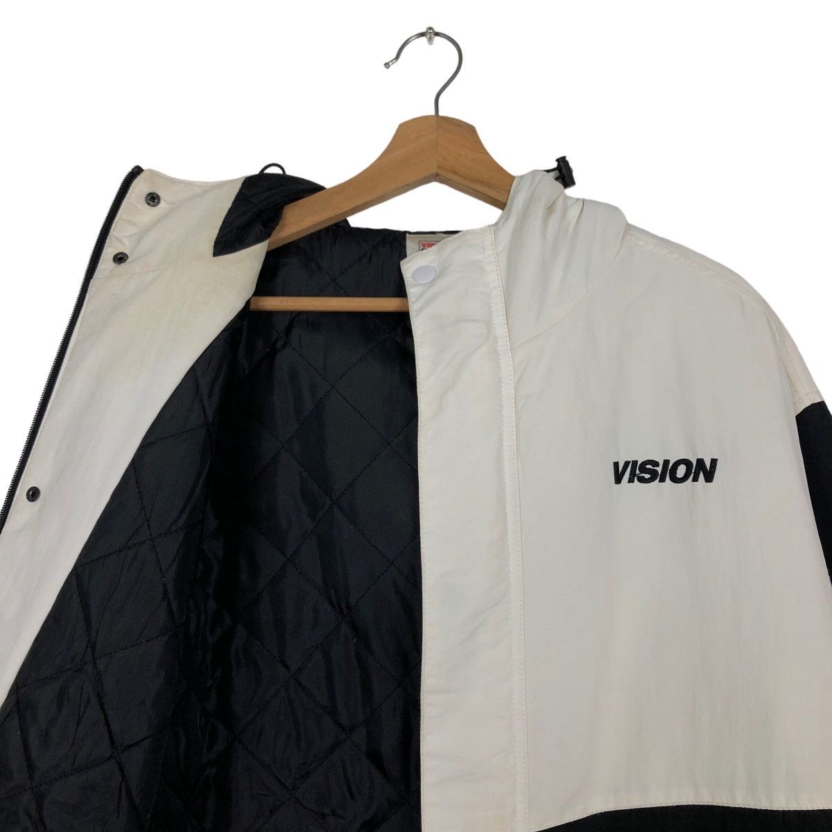 Japanese Brand 🔥Rare Big Logo Striped Design Vision Streetwear Jacket Size US M / EU 48-50 / 2 - 10 Thumbnail