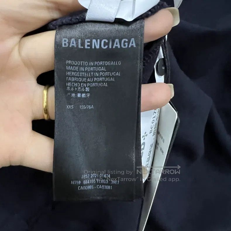 Balenciaga Balenciaga Solid Color Letter Printed Short Sleeve XXS Siz Size US XXS / EU 40 - 5 Thumbnail