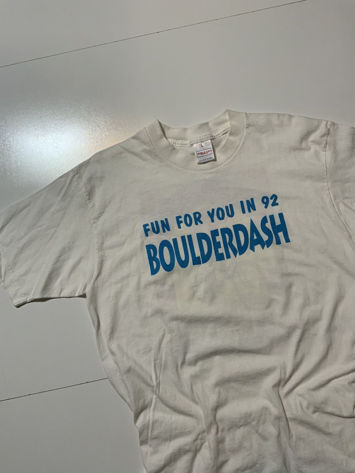 Vintage 1992 Boulder Dash Las Vegas Tom Bradley Cycling Bike Shirt Size US L / EU 52-54 / 3 - 4 Thumbnail