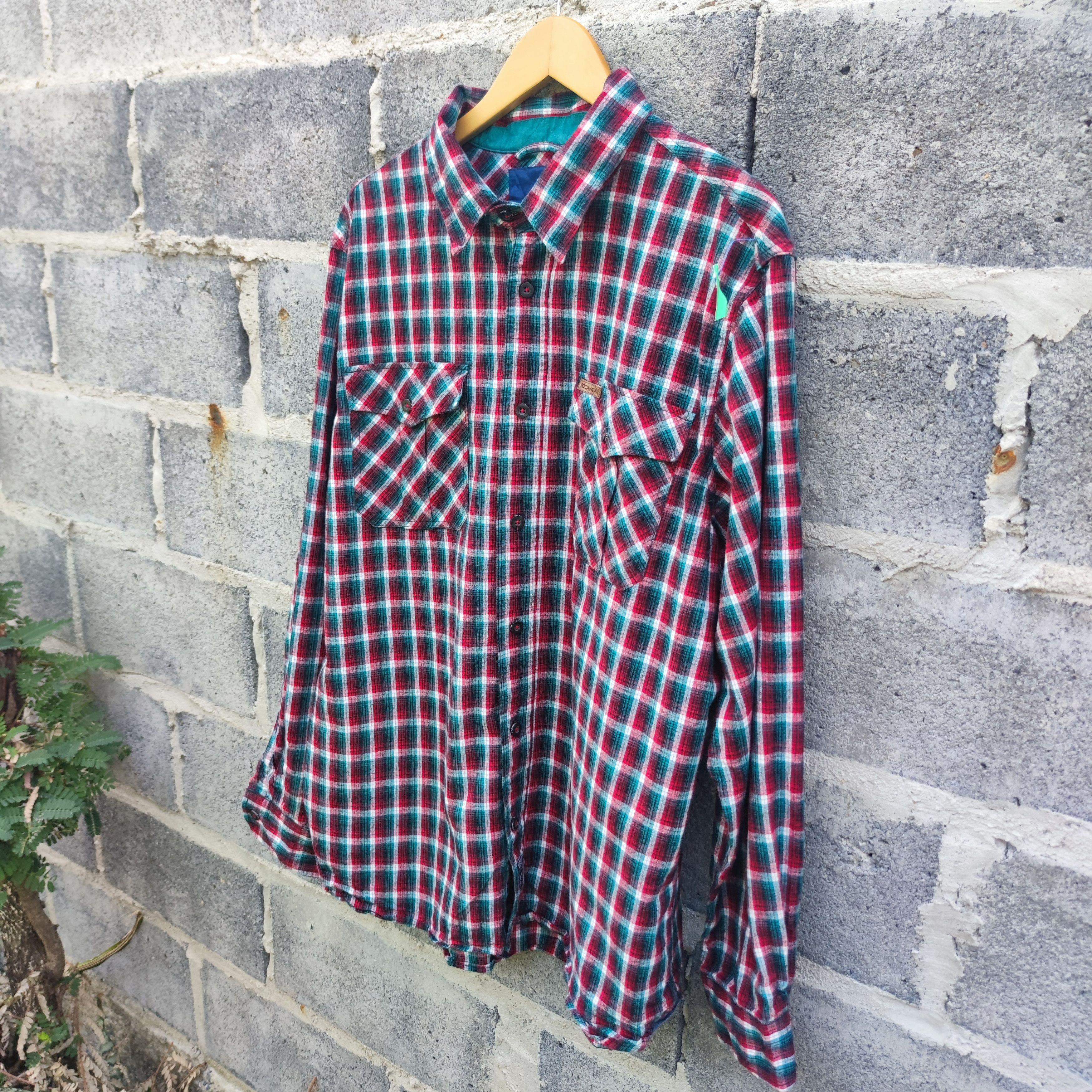 Rocawear Rocawear Classic Red Blue Plaid Nostrand Ave Work Shirt Size US XL / EU 56 / 4 - 6 Thumbnail