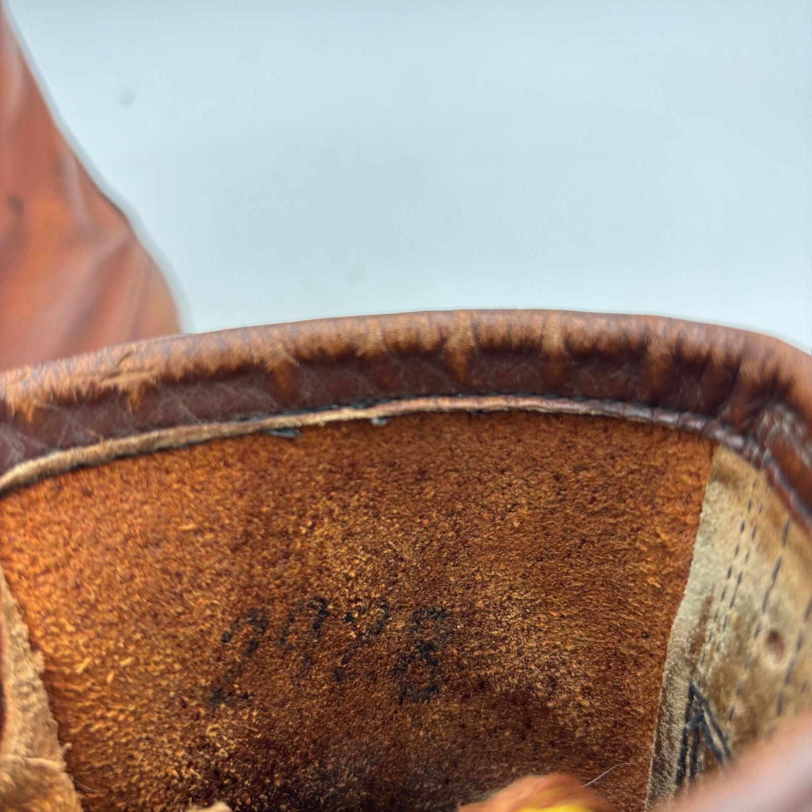 Red Wing × Vintage Vintage Red Wing Irish Setter Moc Toe Leather Work Boot 11.5 Size US 11.5 / EU 44-45 - 10 Thumbnail