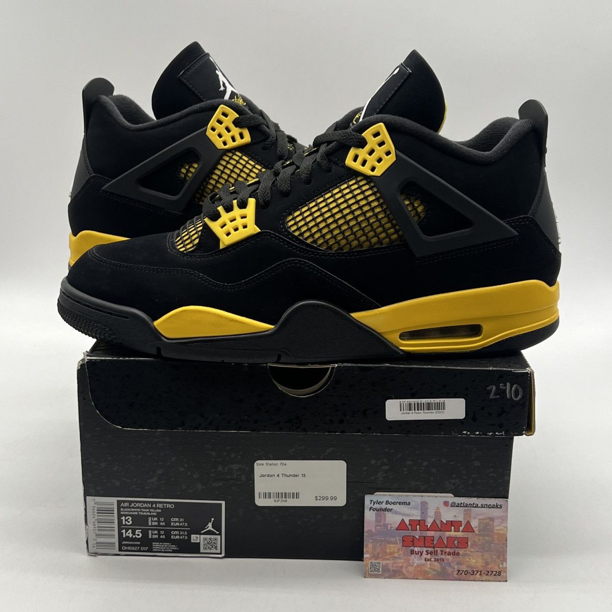 Jordan Brand Air Jordan 4 Thunder Size US 13 / EU 46 - 1 Thumbnail