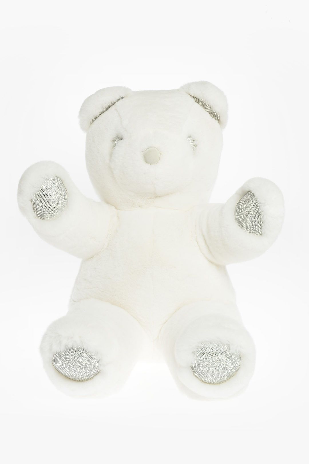 Philipp Plein og1mm0824 Size: OS / Real Fur Teddy Bear in White Size ONE SIZE - 1 Thumbnail