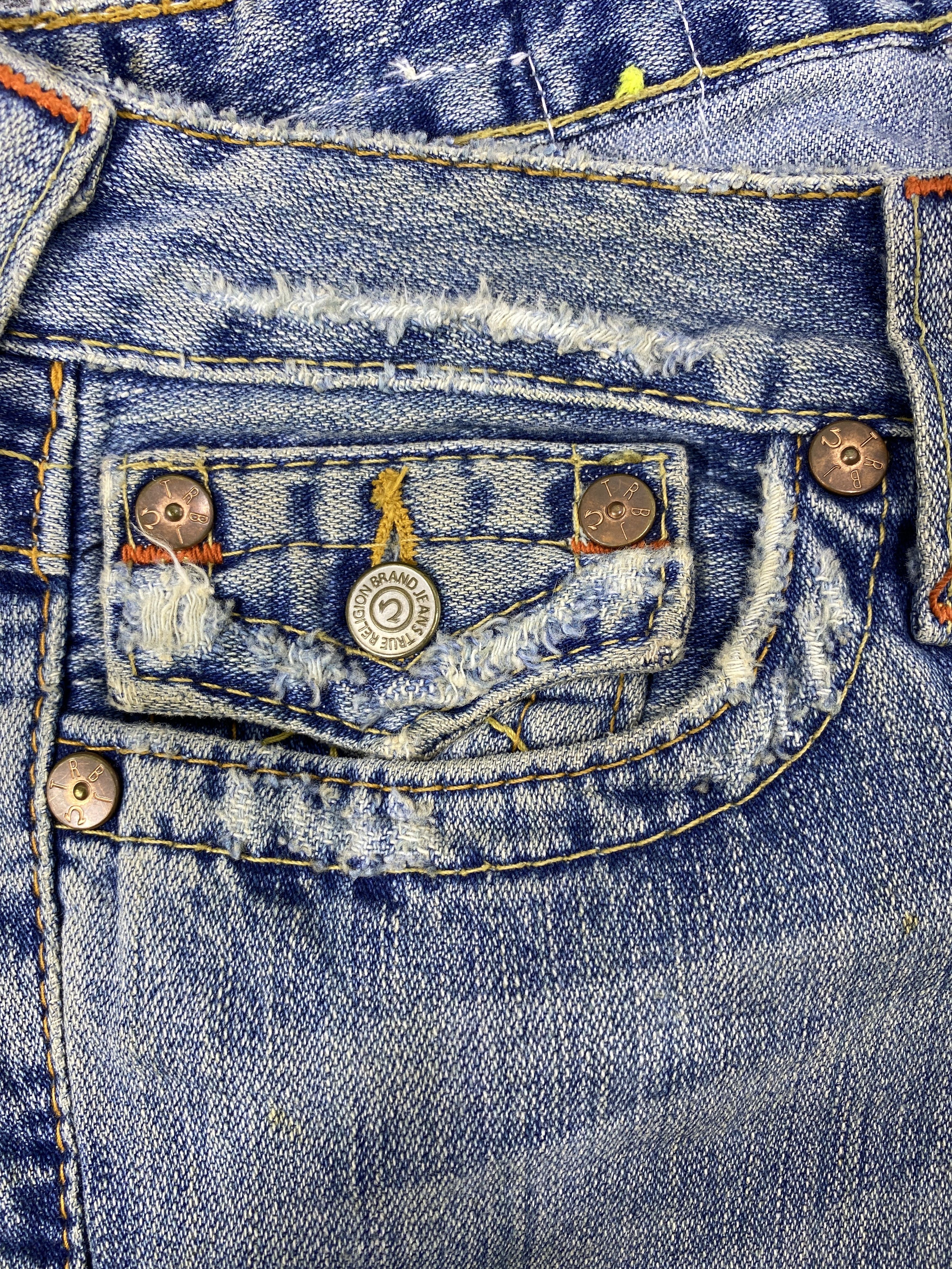 True Religion True Relegion Distressed patchwork flare jeans - J1113 Size 28" / US 6 / IT 42 - 12 Thumbnail