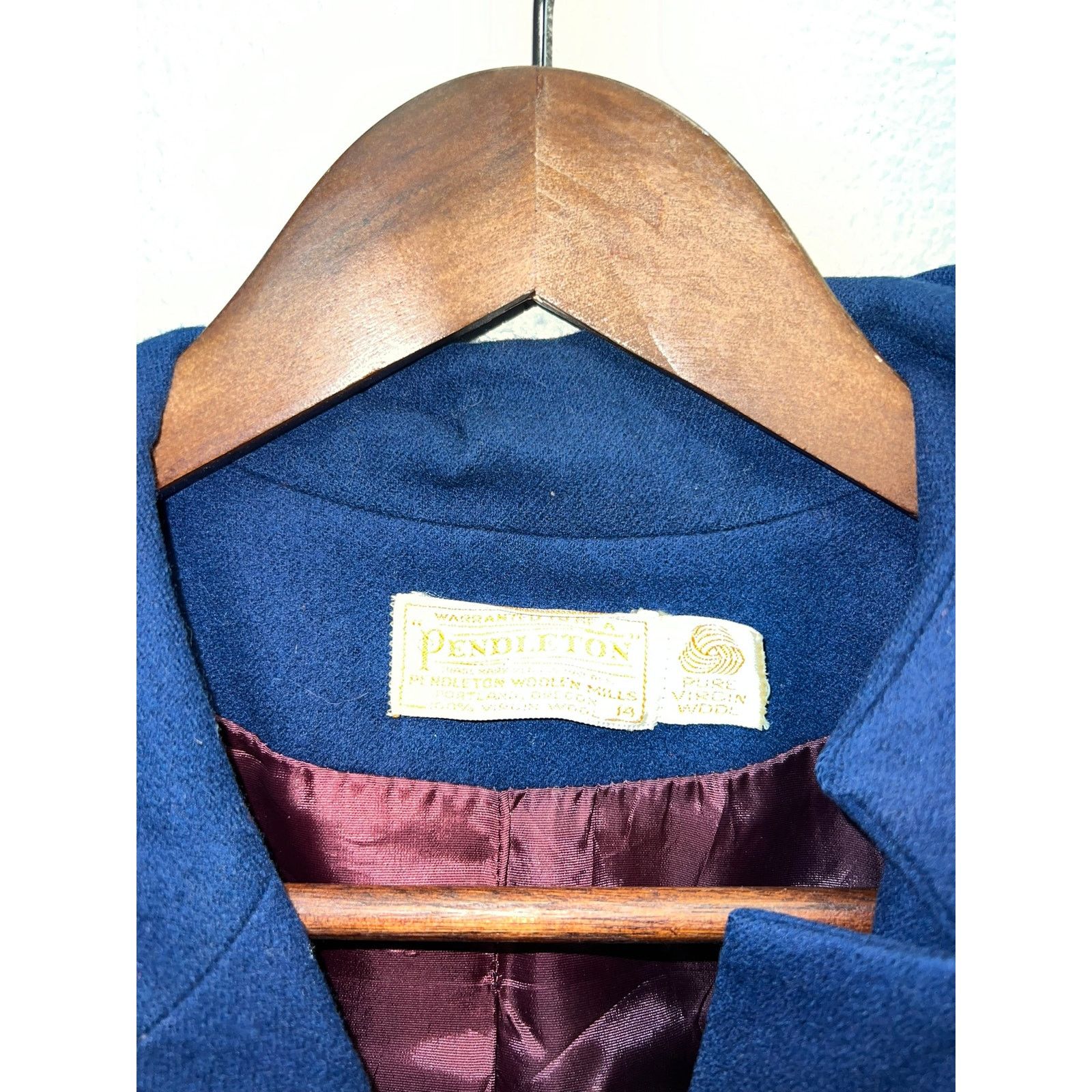 Vintage Womens Vintage Pendleton Blazer Jacket Virgin Wool 14 80s Size XL / US 12-14 / IT 48-50 - 2 Thumbnail