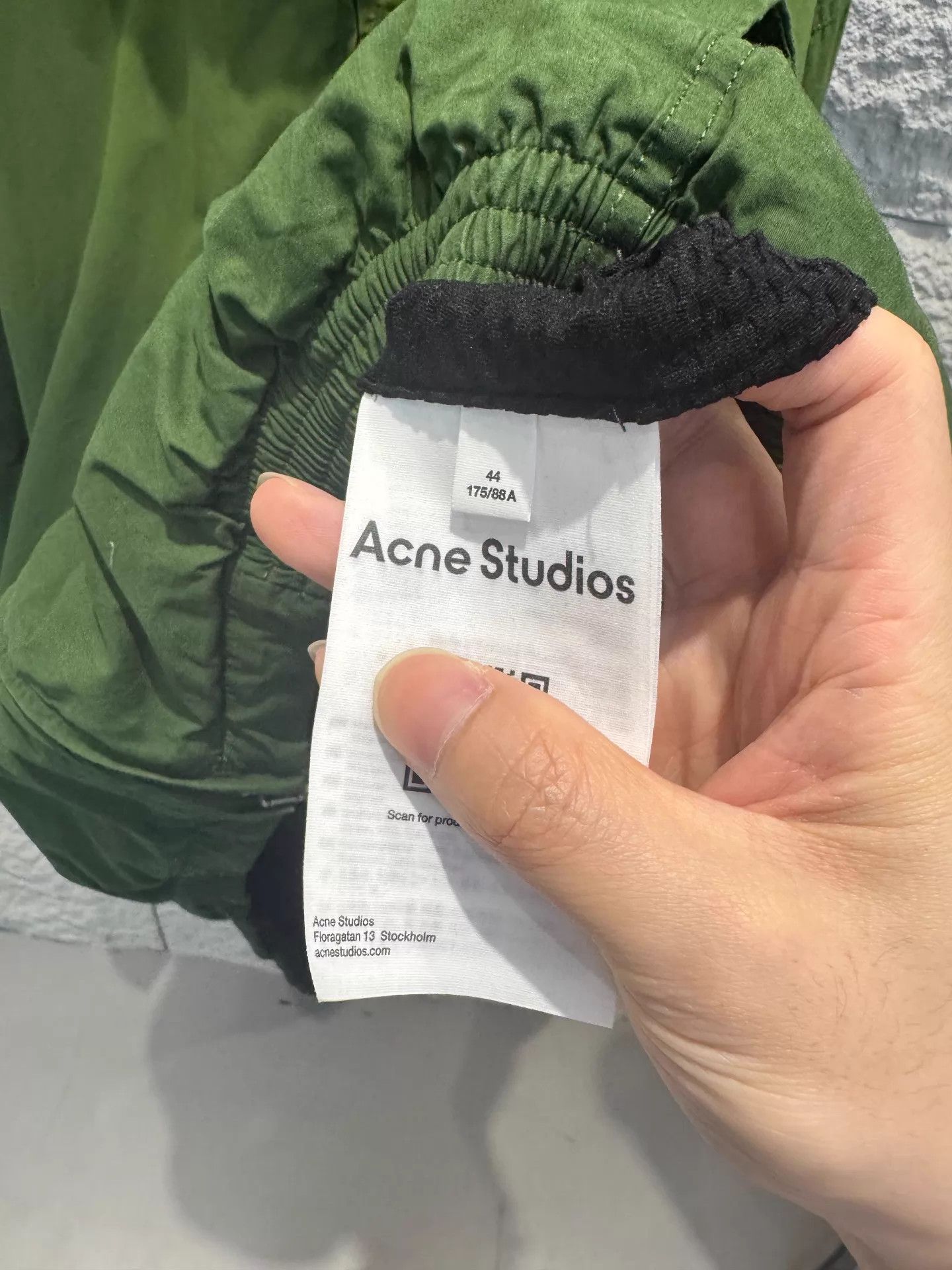 Acne Studios Acne 1996 Logo Unisex Relaxed Forest Green LS Jacket Size US S / EU 44-46 / 1 - 3 Thumbnail
