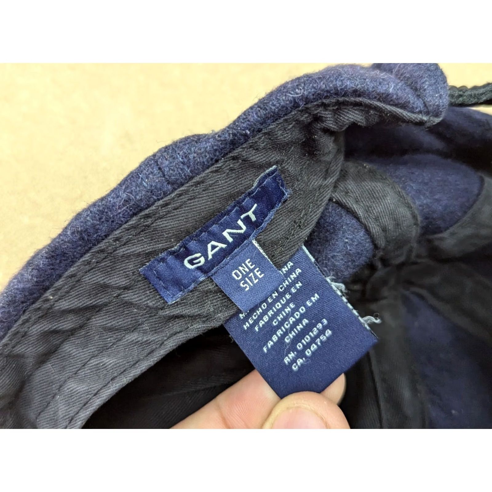 Gant VINTAGE GANT USA Baseball Cap One Size Wool Viscose Blue Adjustable Mens Cap Size ONE SIZE - 6 Thumbnail