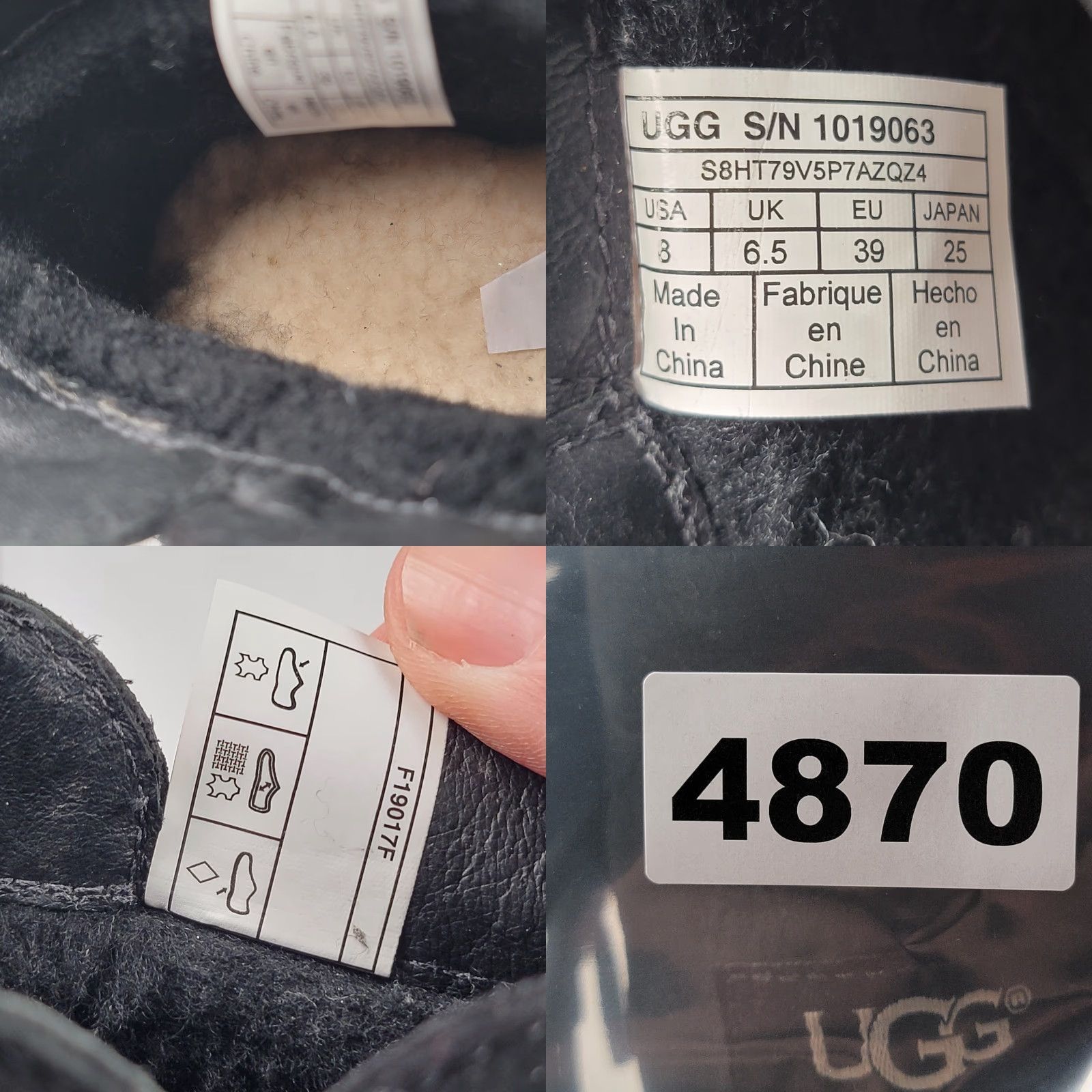 Ugg VINTAGE UGG Cindy Water-resistant BLACK Genuine Shearling Studded Bootie Women Size 8 Bootie Black Studded Water Resistant Suede Uggs Australia Womens Size US 6 / IT 36 - 9 Thumbnail
