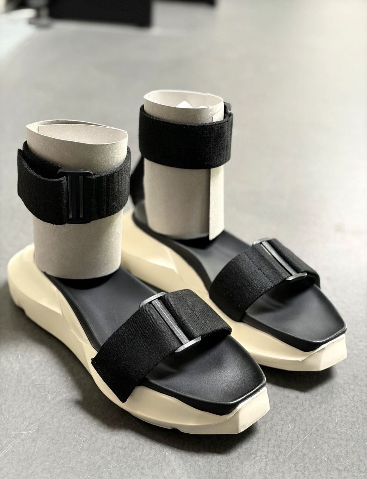 Rick Owens Rick Owens Geth Puffer Slide (leather) | Grailed