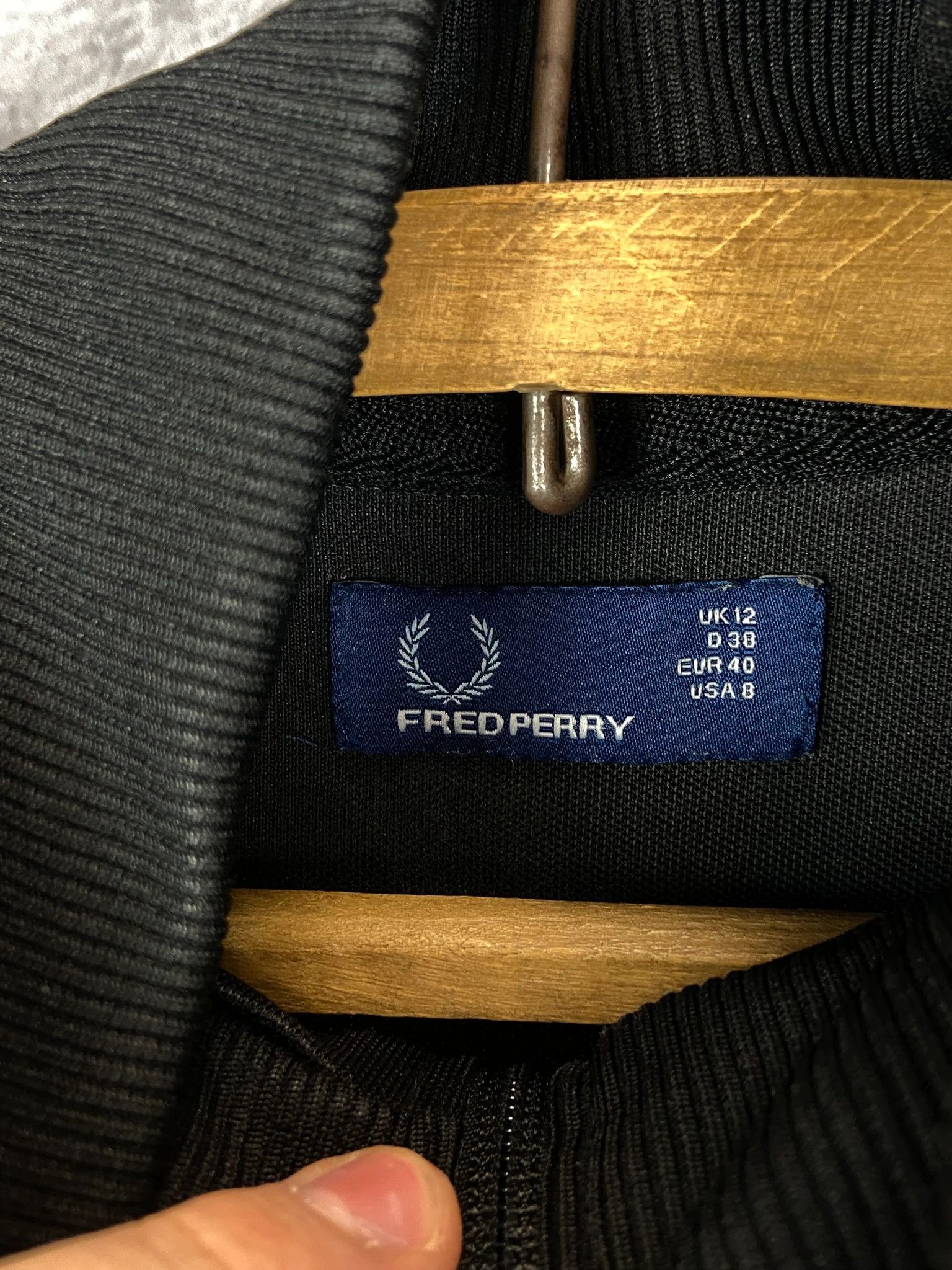 Fred Perry Fred Perry Women Track Jacket Black Zip Stripe M Size US M / EU 48-50 / 2 - 3 Thumbnail