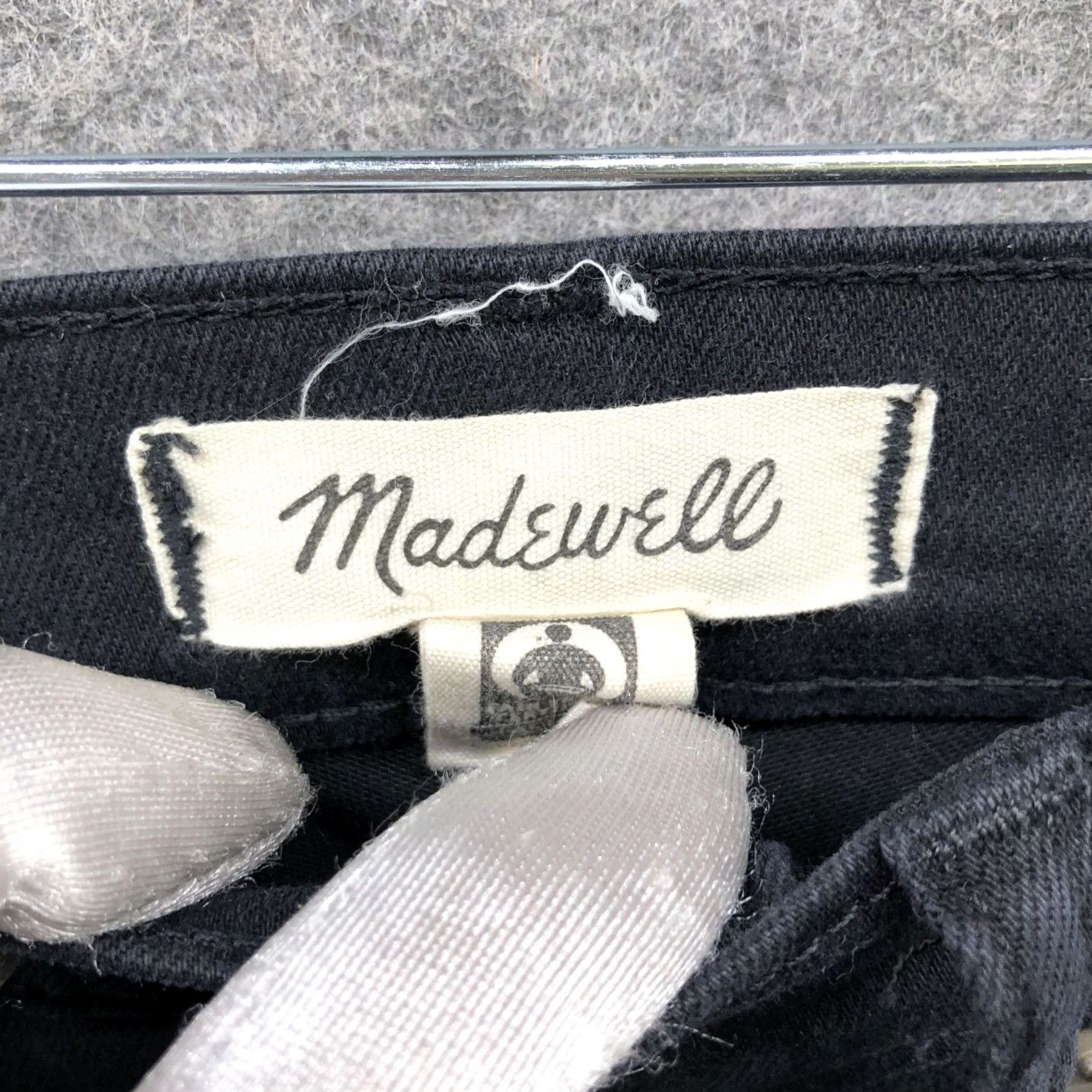 Madewell Madewell Jeans Womens 27 Black Skinny Stretch 9'' Mid Rise Denim 5-Pocket Day Size 27" / US 4 / IT 40 - 6 Thumbnail