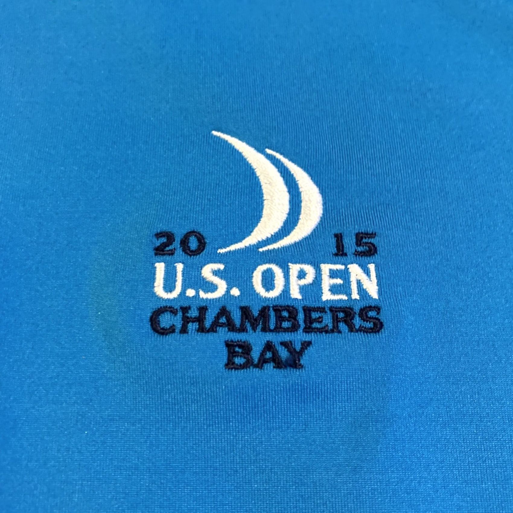 Vintage RLX Mens L Blue Awesome OPEN CHAMBERS BAY Teal Golf Polo Men Size US L / EU 52-54 / 3 - 2 Thumbnail