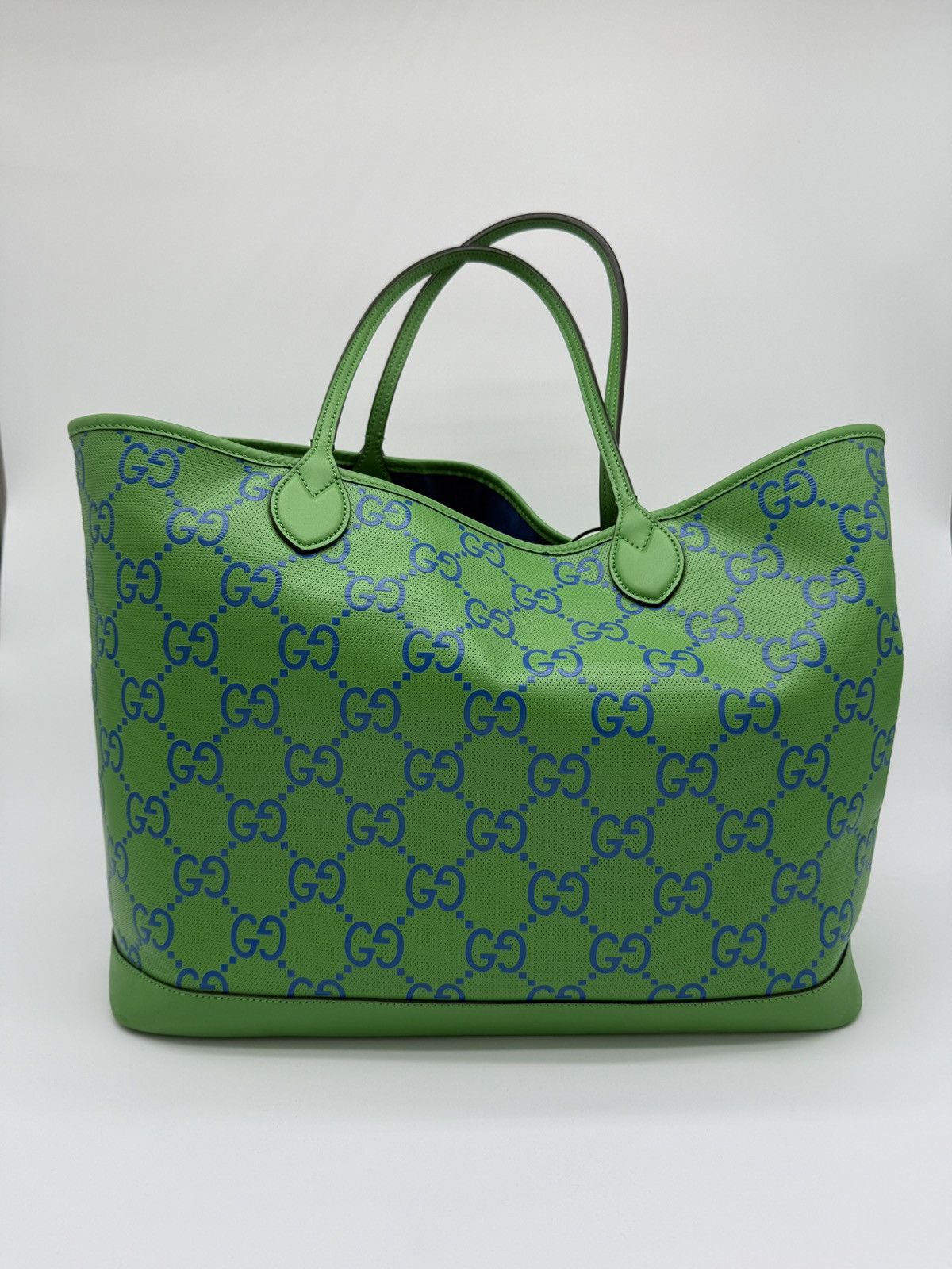Gucci Gucci Green & Blue Monogram Tote Size ONE SIZE - 10 Thumbnail