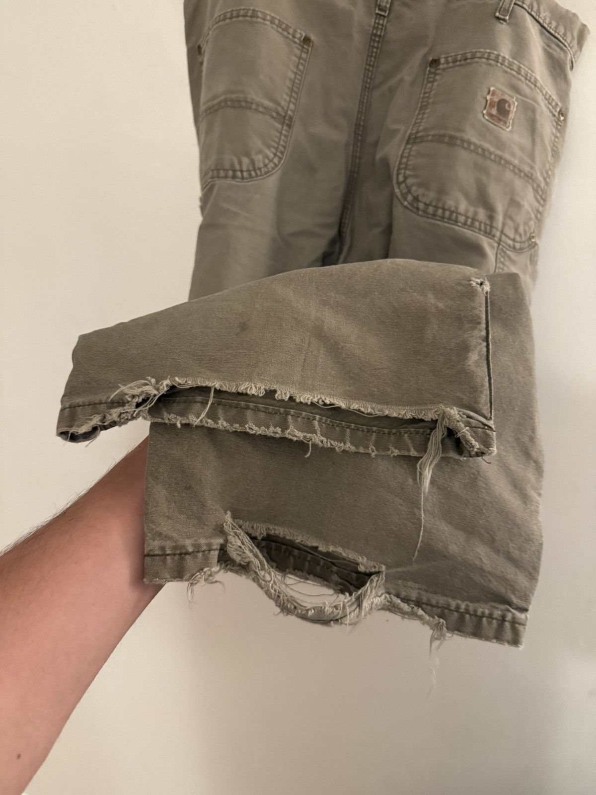 Carhartt Vintage Faded Carhartt Double Knee Olive 4gseller Size US 36 / EU 52 - 6 Thumbnail