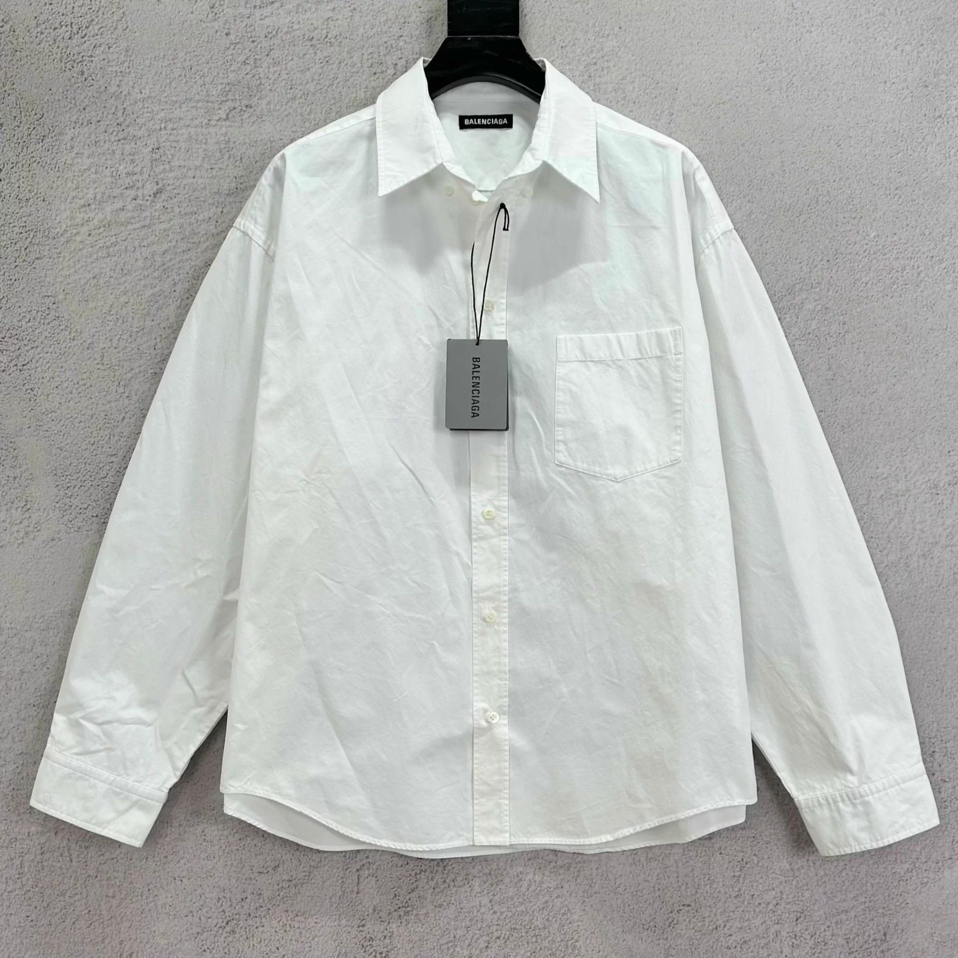 Balenciaga BALENCIAGA multilingual white longsleeve shirt new 37 Size US XXS / EU 40 - 1 Thumbnail