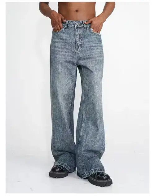 Designer × Japanese Brand × Vintage y2k faded washed flared jeans Size US 30 / EU 46 - 1 Thumbnail