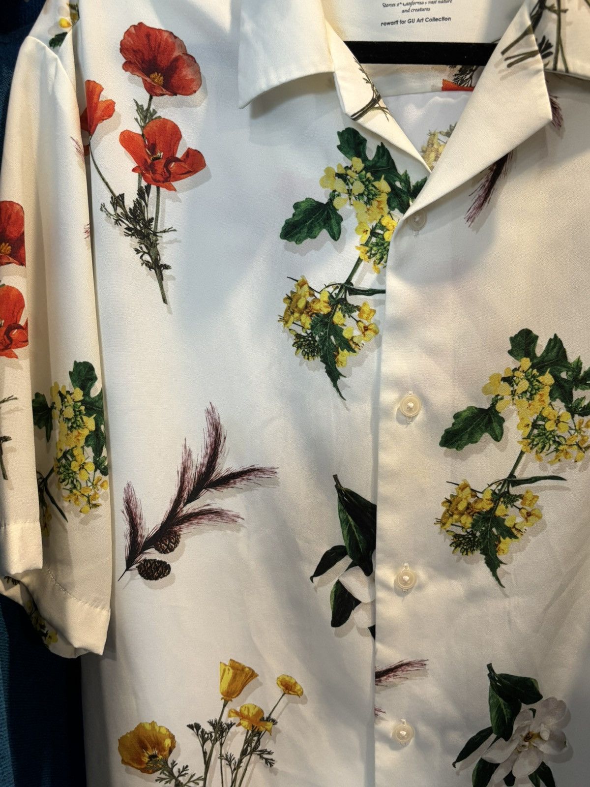 Japanese Brand Nowartt Japanese Brand Flower Motif Button Up 💐 Size US M / EU 48-50 / 2 - 6 Thumbnail