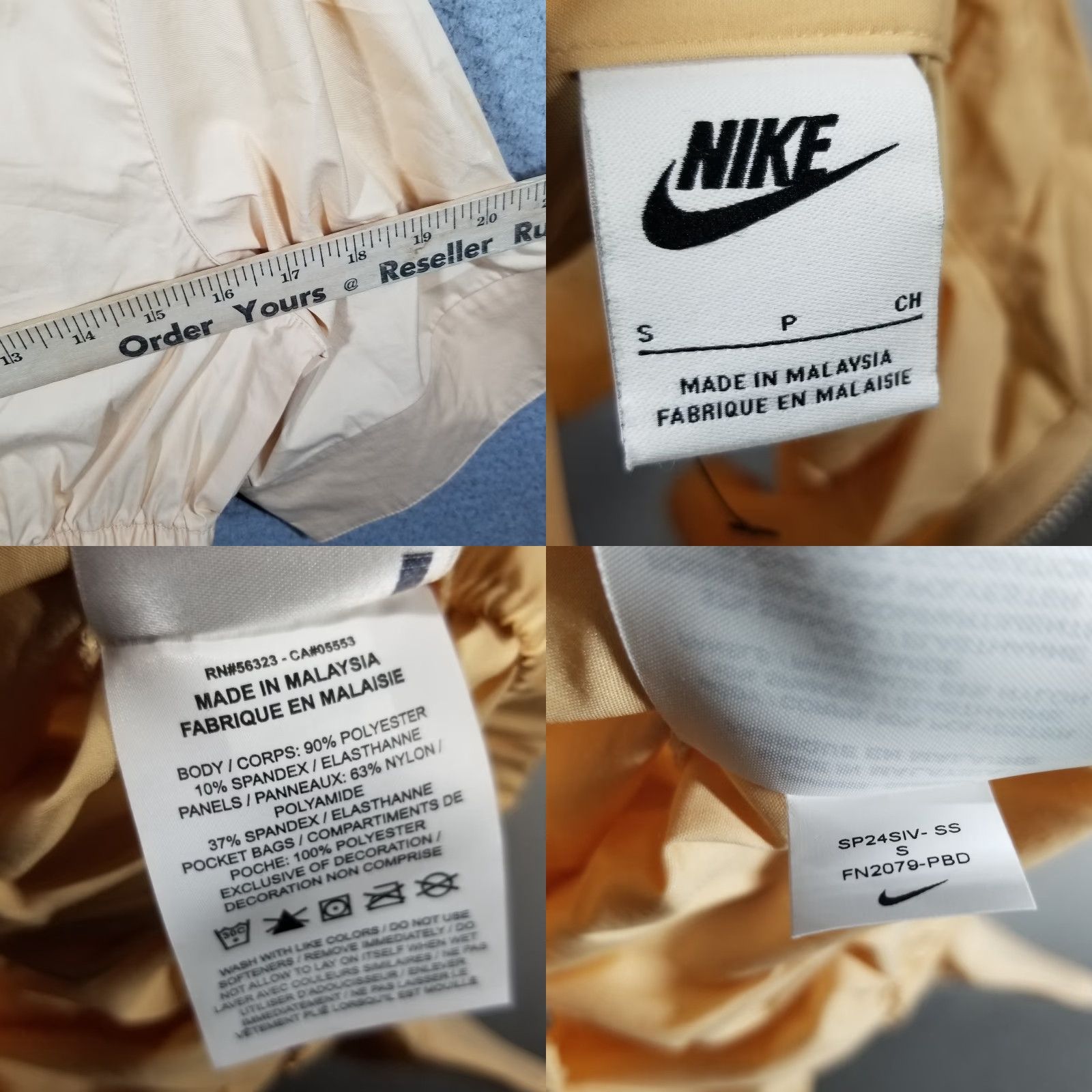 Nike NIKE Flight Heritage Shirt Woman Small Cropped Zip Collared Short Sleeve Yellow 90s Retro Sports Nike Mens Womens Girls Boys Size S / US 4 / IT 40 - 8 Thumbnail