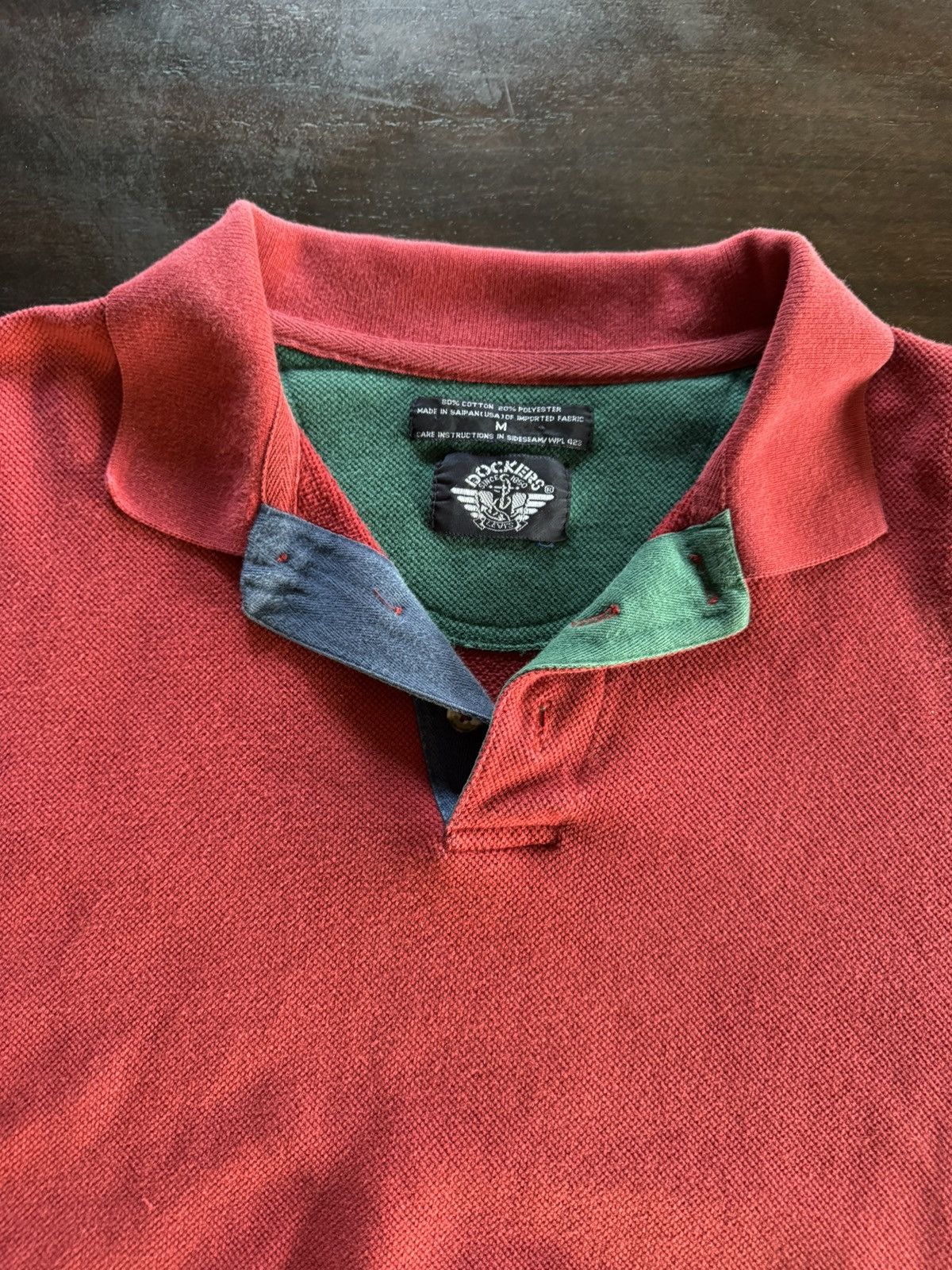 Dockers Men’s Vintage Dockers Polo Size M Red, Blue, Green Size US M / EU 48-50 / 2 - 2 Thumbnail