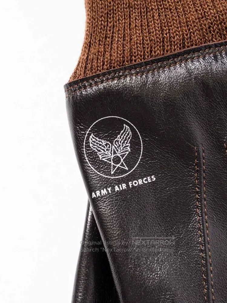 The Real McCoy's The Real McCoys Horse Leather Flight Gloves Size ONE SIZE - 5 Thumbnail