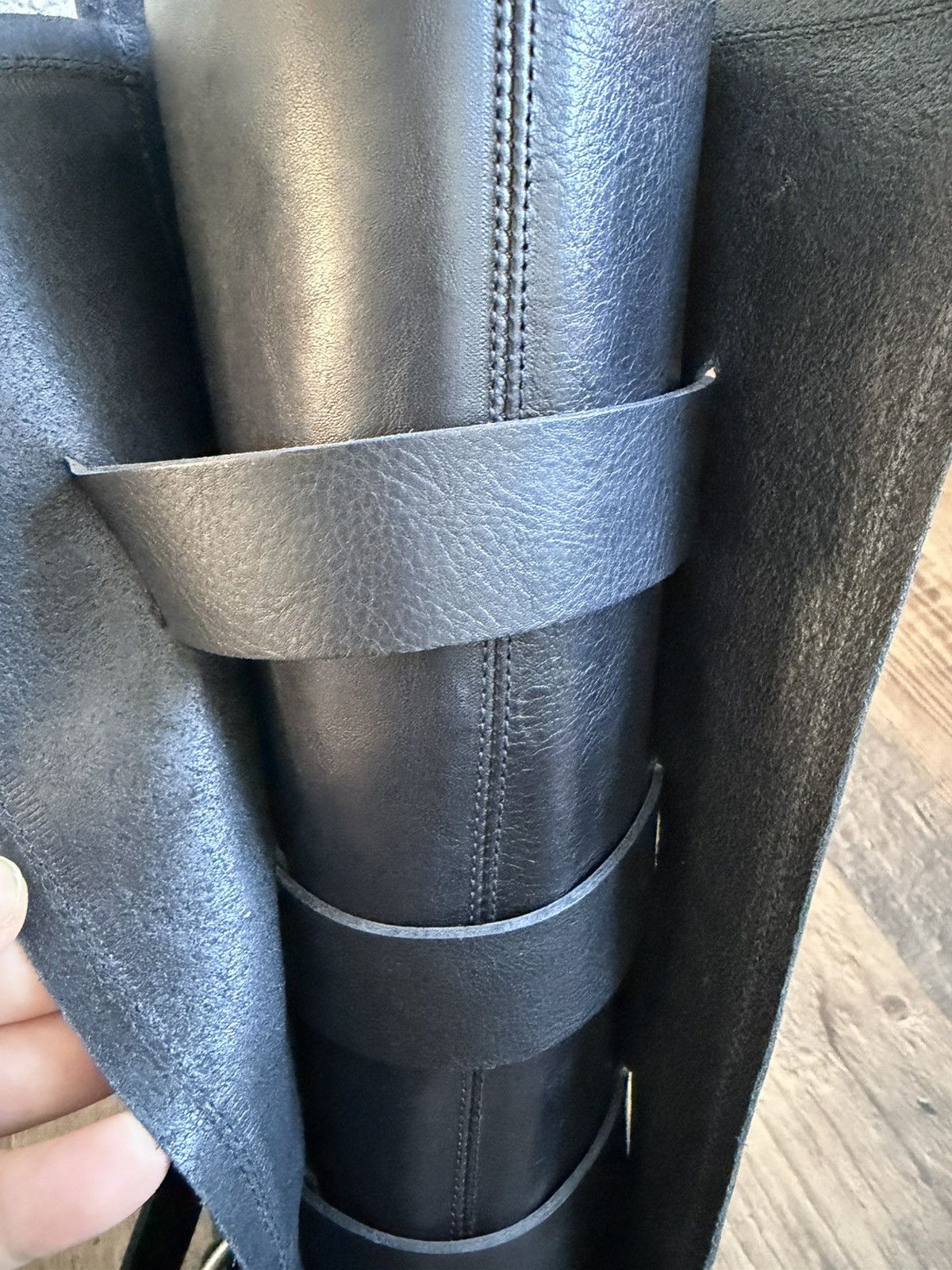 Ann Demeulemeester Ann Demeulemeester SS25 Black Silver Soft Boots Size US 11 / EU 44 - 10 Thumbnail