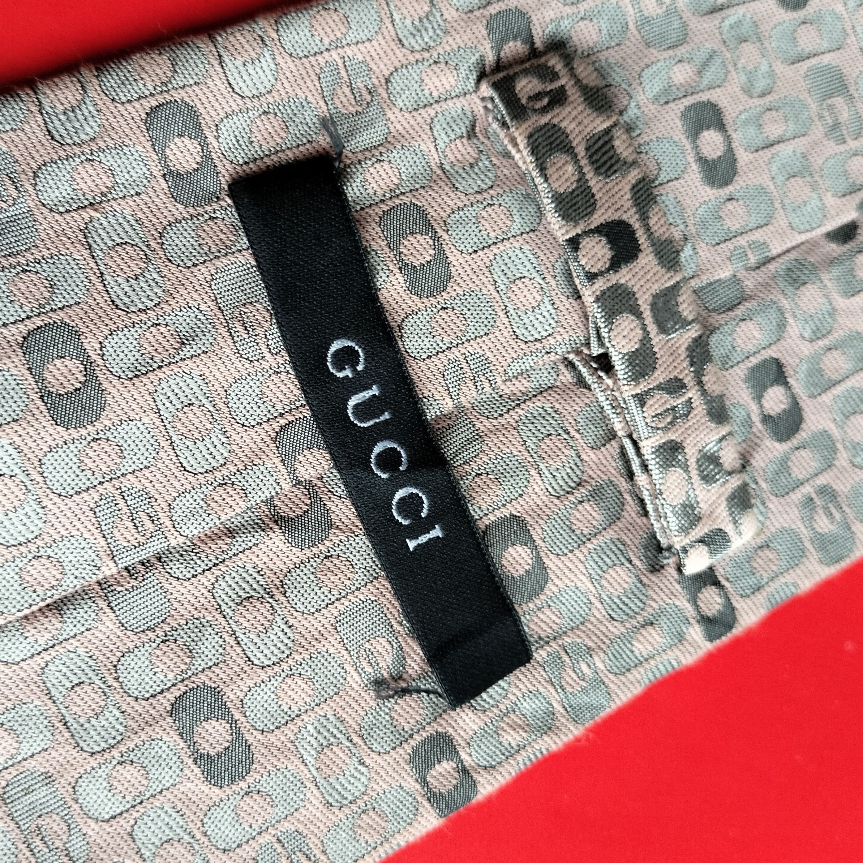 Gucci Early 2000 Gucci tom ford era font tie Size ONE SIZE - 8 Thumbnail