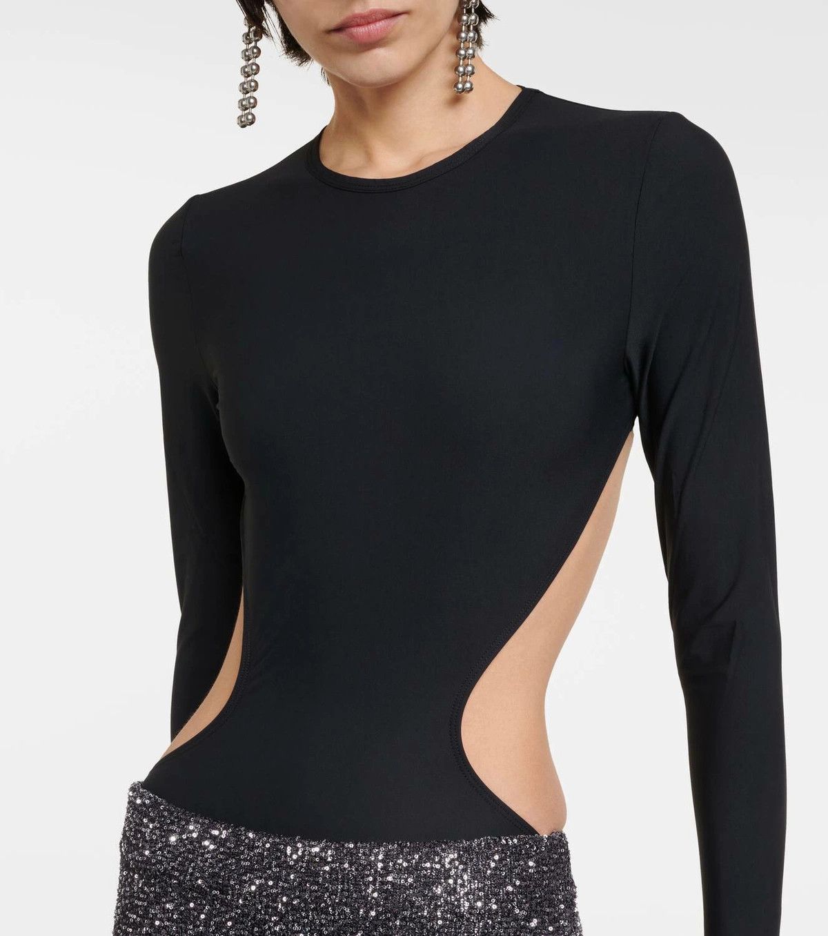 Balenciaga o1y0625 Cutout Top in Black Size XS / US 0-2 / IT 36-38 - 2 Thumbnail