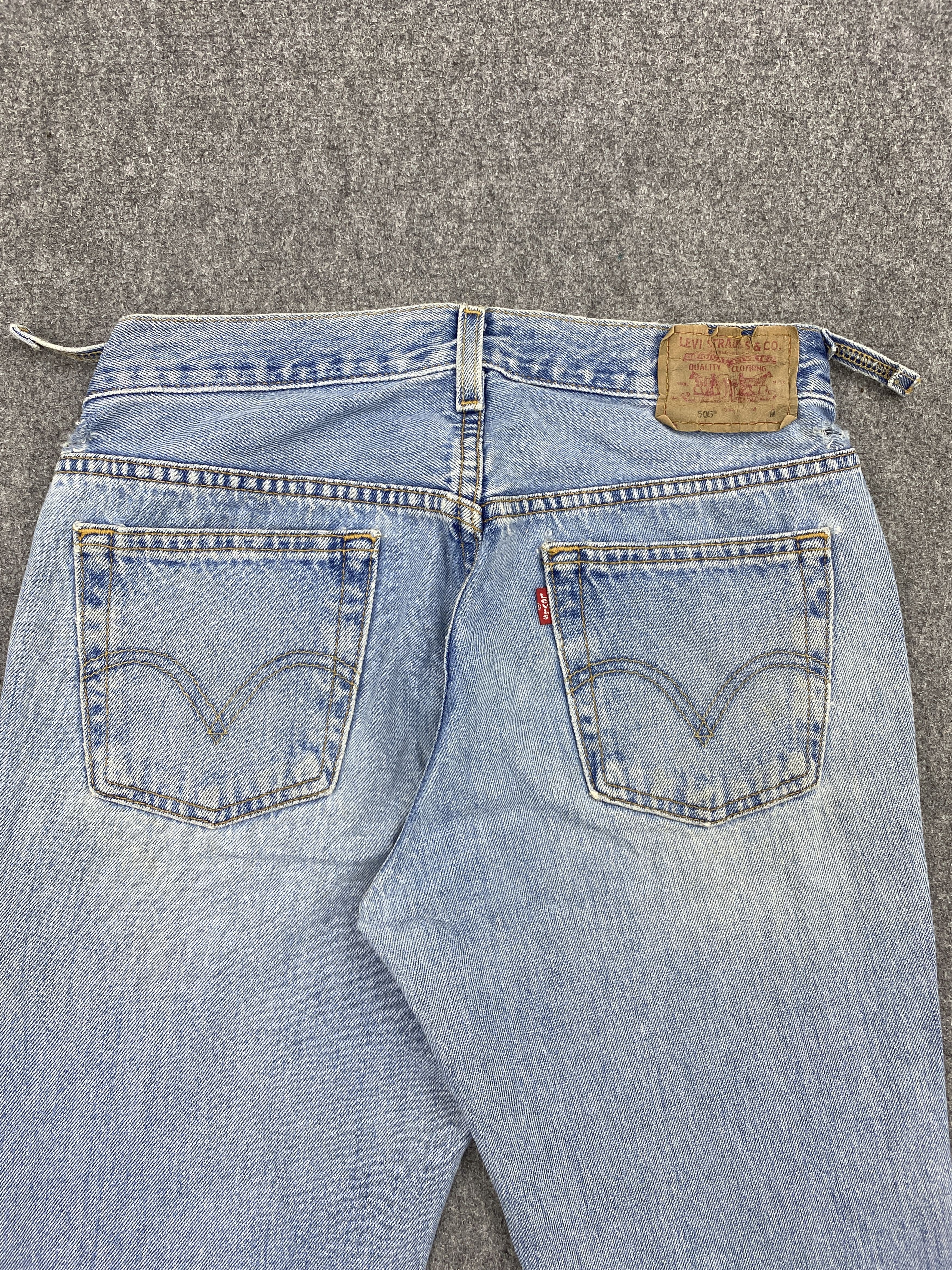 Levi's Light Wash Vintage levis 505 Flare Denim DP2636 Size US 28 / EU 44 - 4 Thumbnail