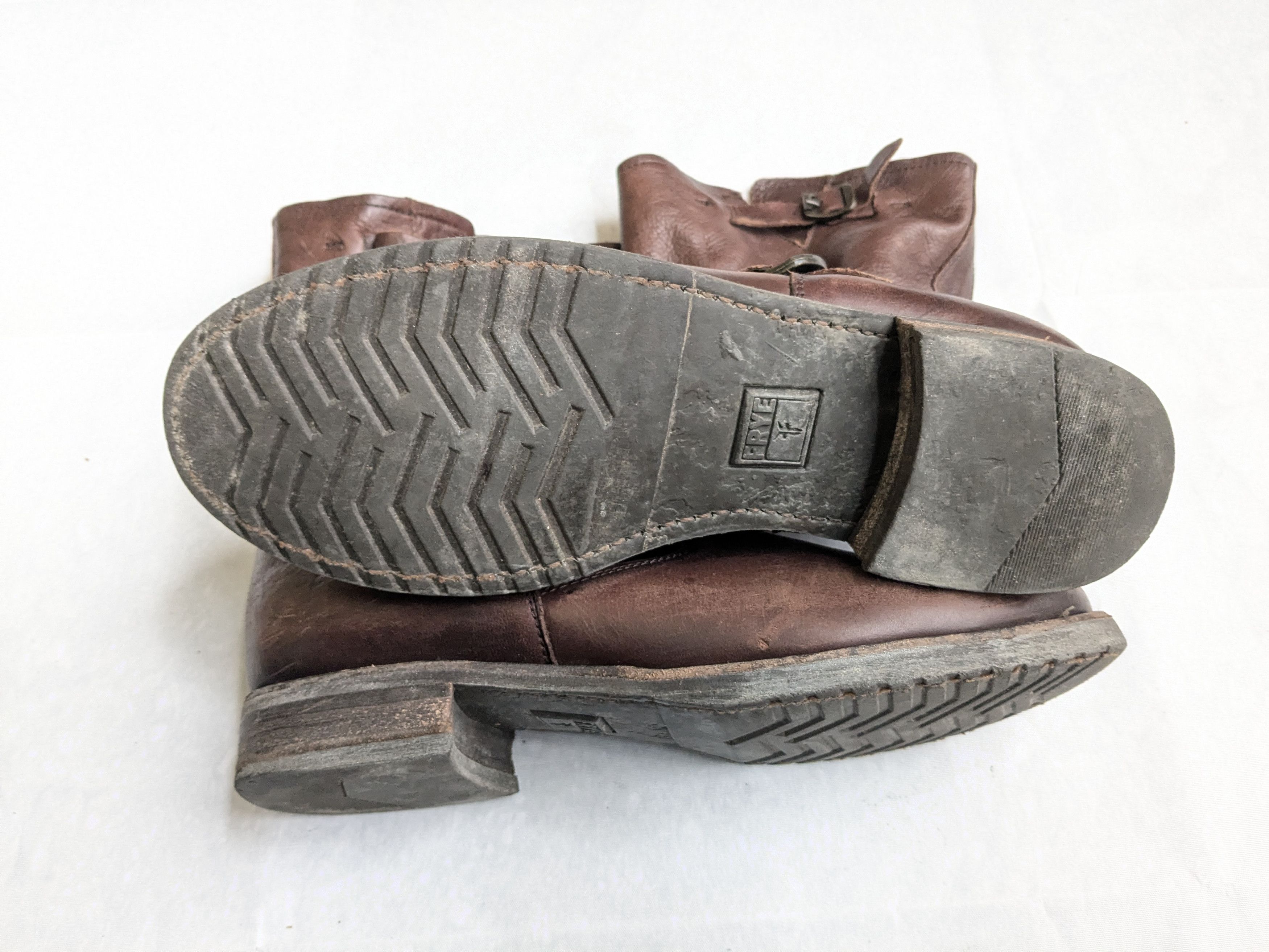 Frye Frye Engineer Boots 8.5 M Brown Leather Buckle Size US 8.5 / EU 41-42 - 12 Thumbnail