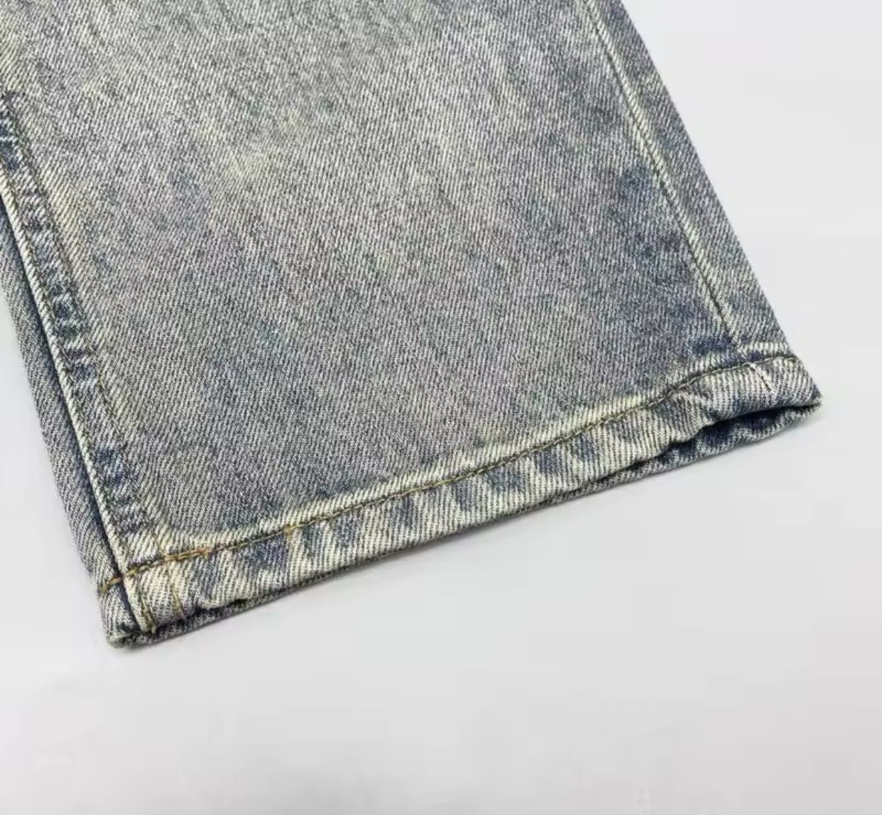 Denime × Japanese Brand American Retro Street Style Printed Straight Leg Jeans Size US 30 / EU 46 - 8 Thumbnail