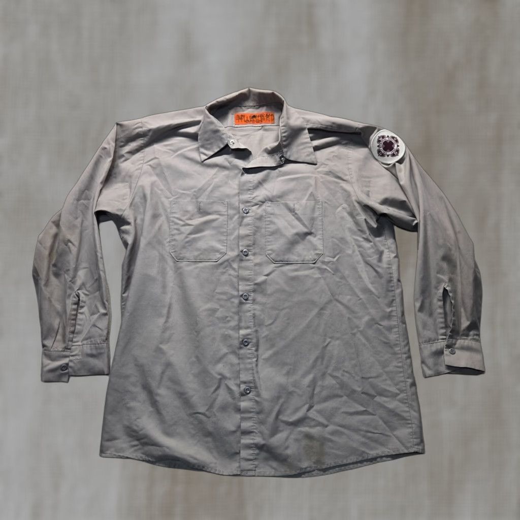 Red Kap Sibley Memorial Hospital 1890 Gray Button Up Shirt Uniformal Adult Men's XL Red Kap Shirt Button-Up Collar-Down Gray Cotton Polyester Regular Men's XL Size US XL / EU 56 / 4 - 1 Thumbnail