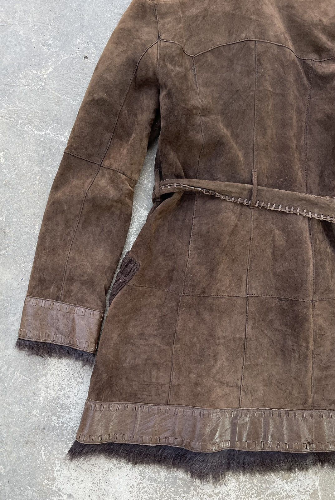 Burberry 🔥BURBERRY BLUE LABEL FAUX FUR LINING SHEEPSKIN LEATHER COAT Size S / US 4 / IT 40 - 19 Thumbnail