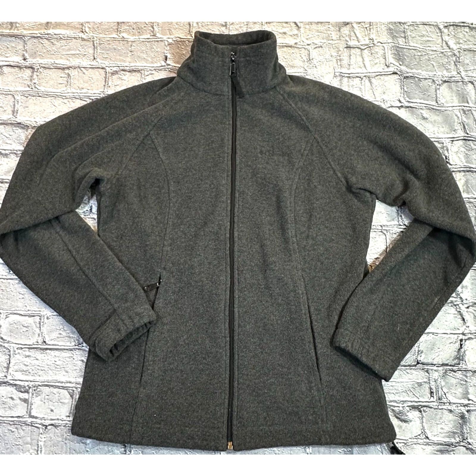 Vintage VINTAGE Columbia Full-Zip Fleece Jacket Women's Small Gray Regular Fit Sportswear/Workwear (Jacket) Size S / US 4 / IT 40 - 2 Thumbnail