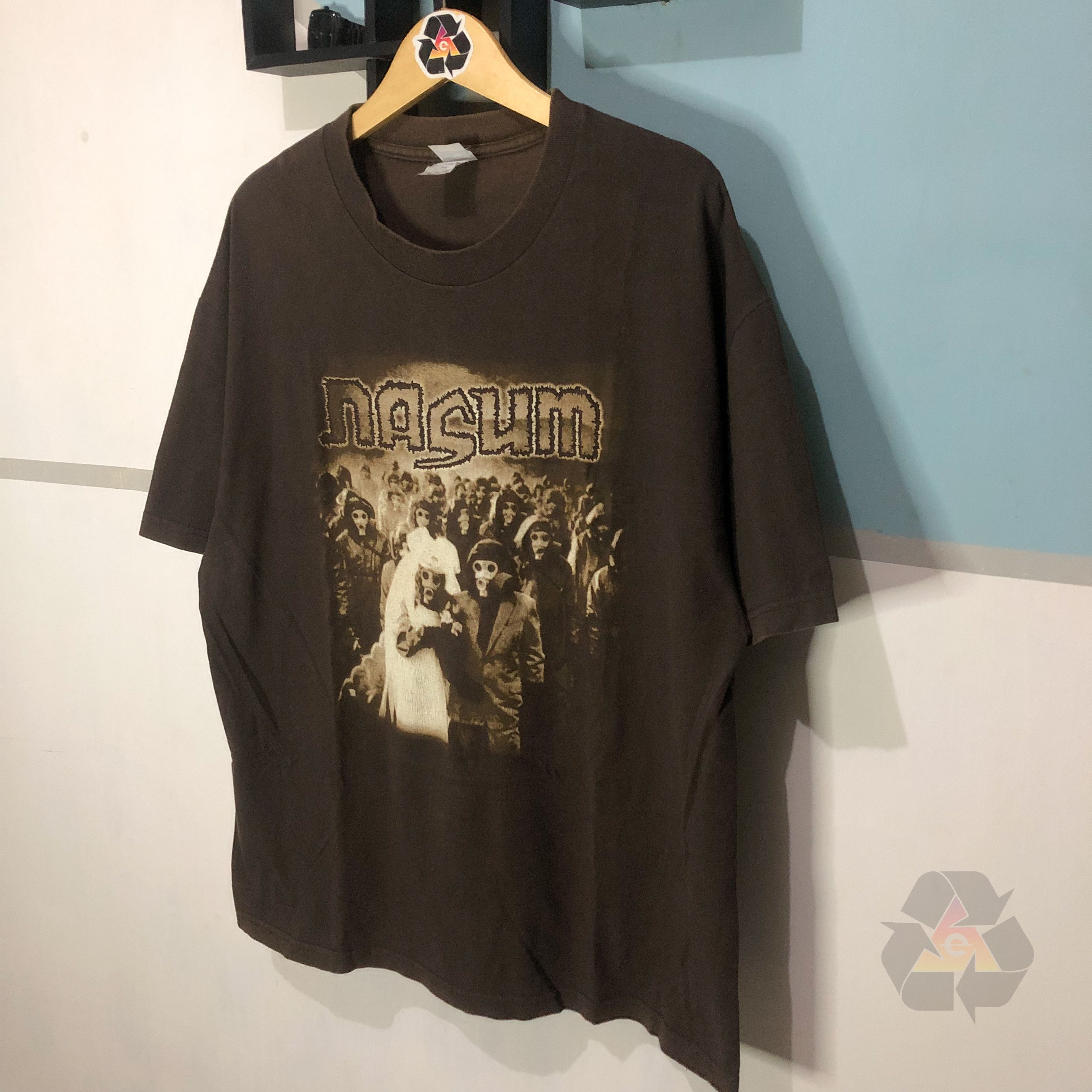 Band Tees RARE Nasum Inhale Exhale Vintage T-Shirt Y2K Size US XL / EU 56 / 4 - 3 Thumbnail