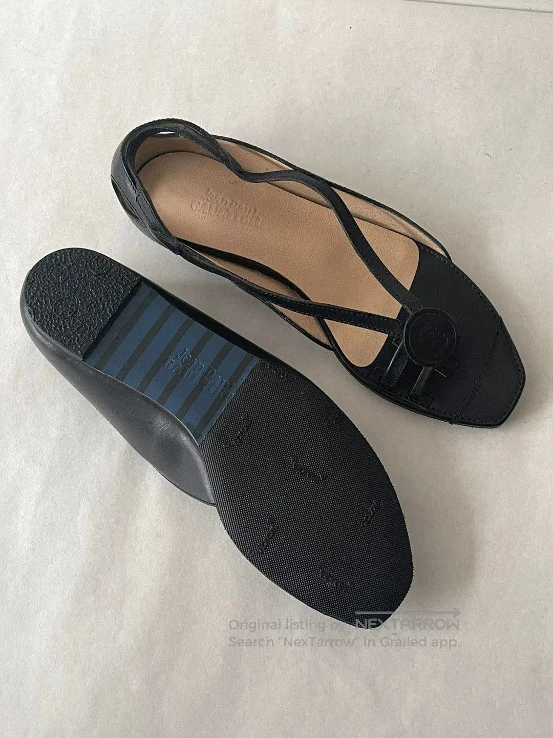 Jean Paul Gaultier Jean Paul GAULTIER Leather Flat Shoes. Size US 6 / IT 36 - 6 Thumbnail